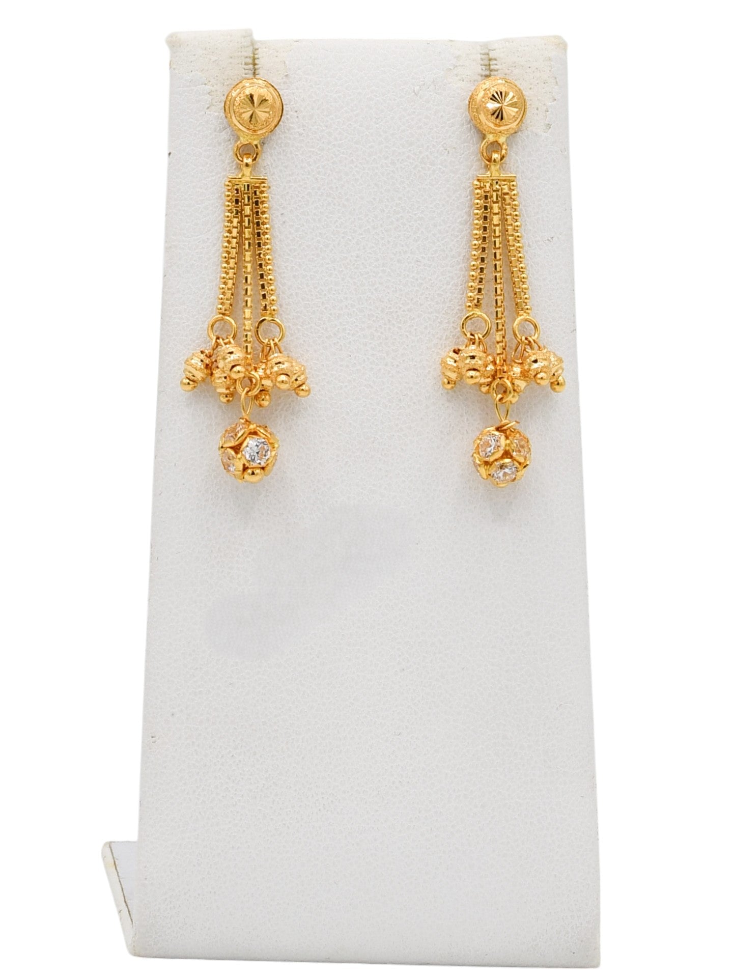 22ct Gold CZ Necklace Set