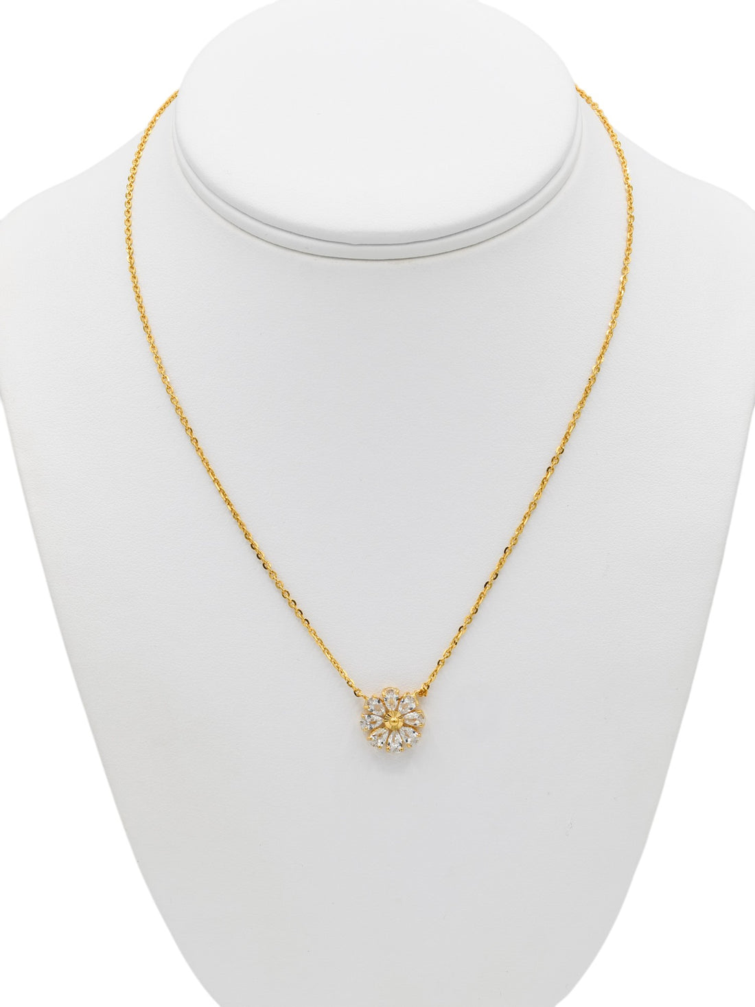 22ct Gold CZ Necklace Set