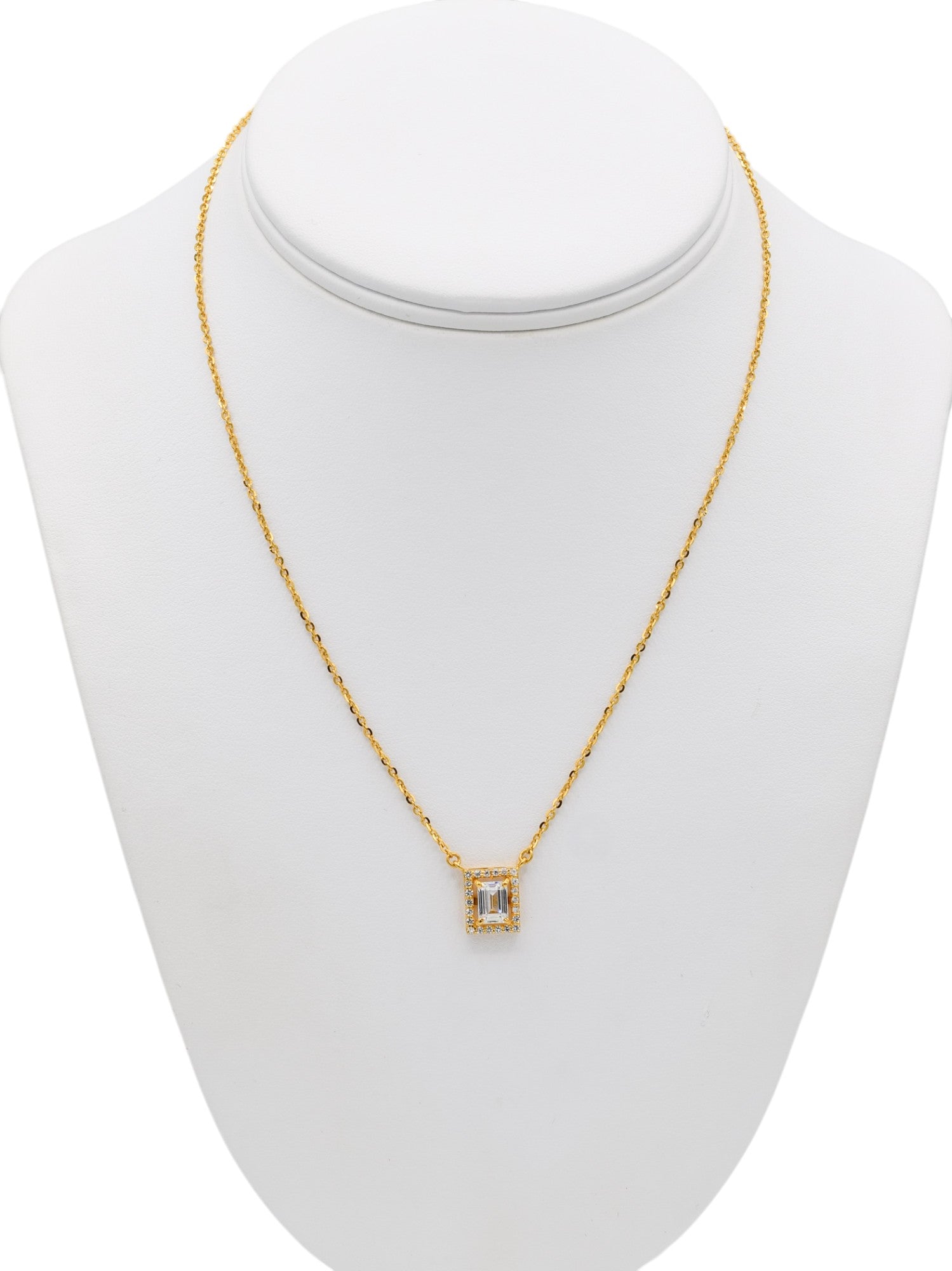 22ct Gold CZ Necklace Set