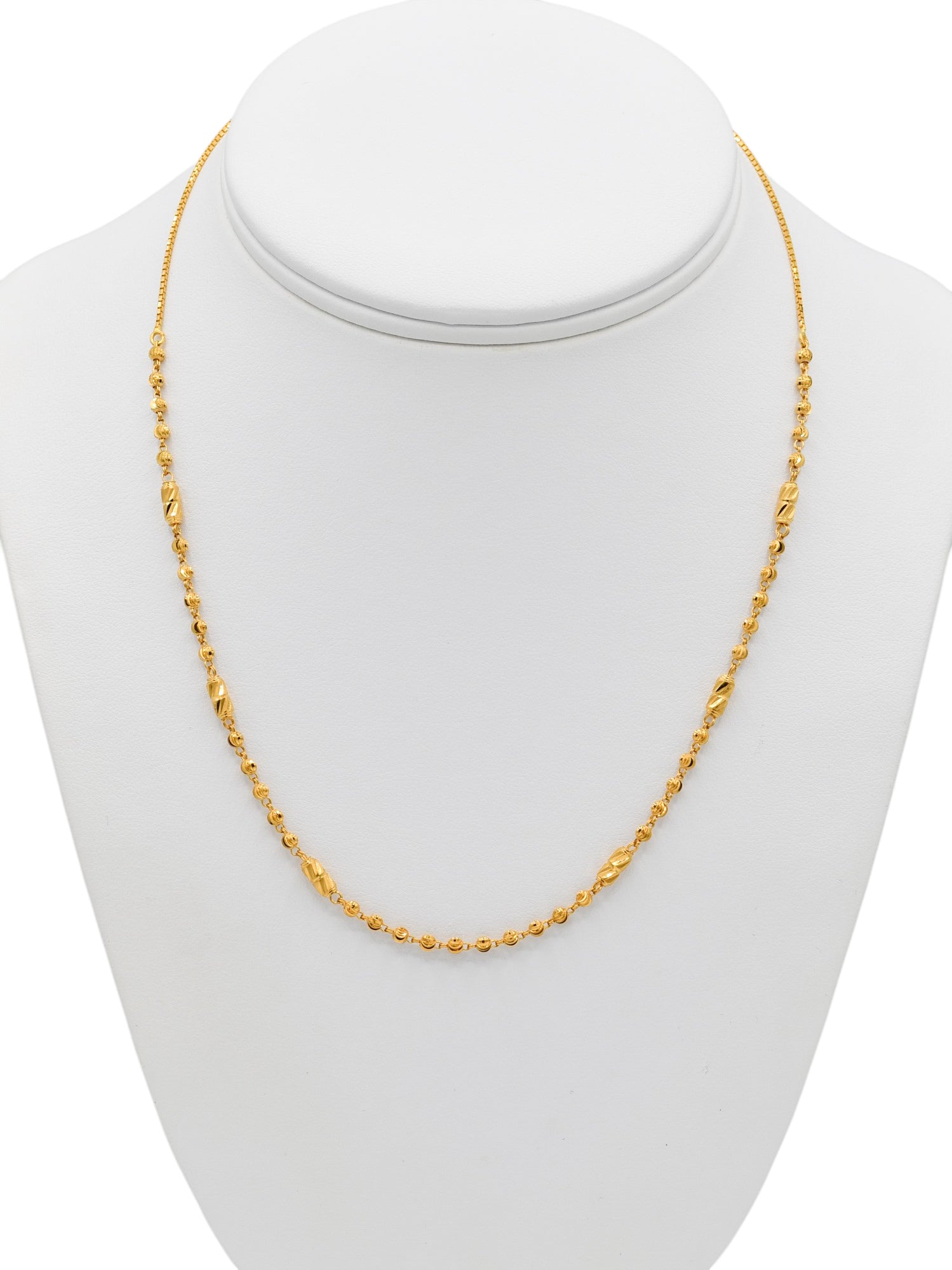 22ct Gold Ball Fancy Chain