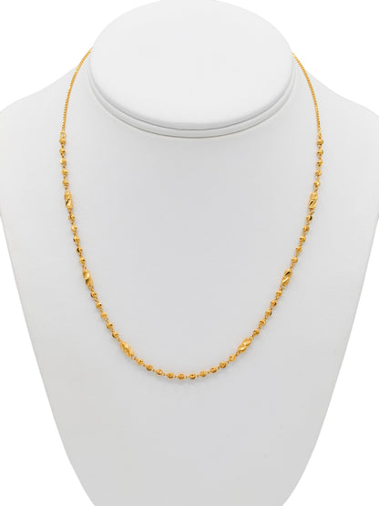 22ct Gold Ball Fancy Chain