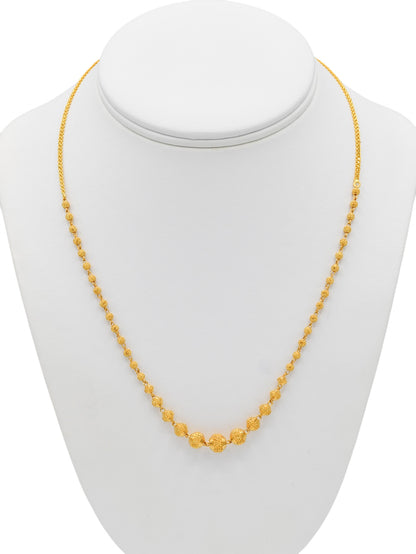 22ct Gold Ball Fancy Chain