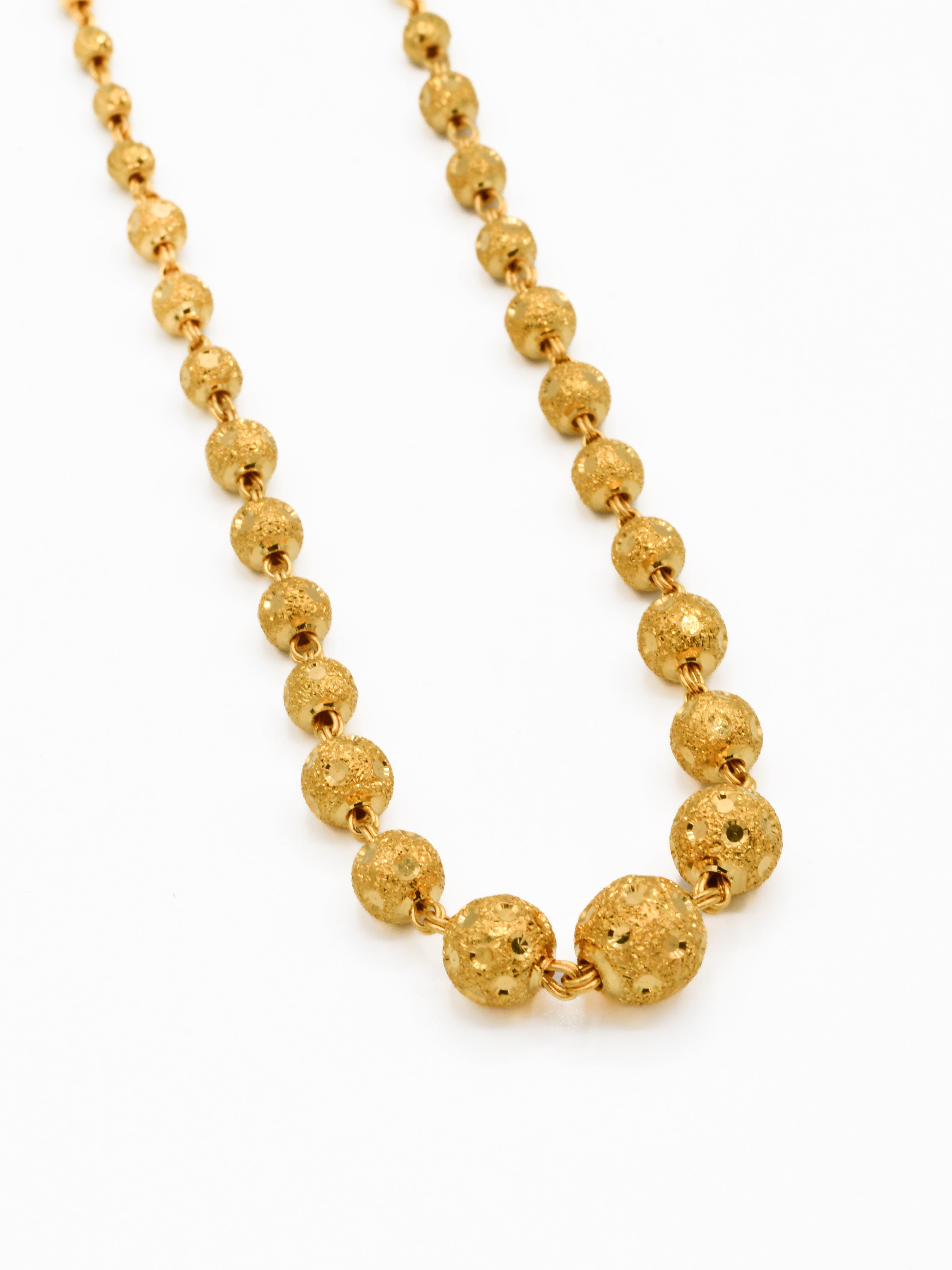 22ct Gold Ball Fancy Chain