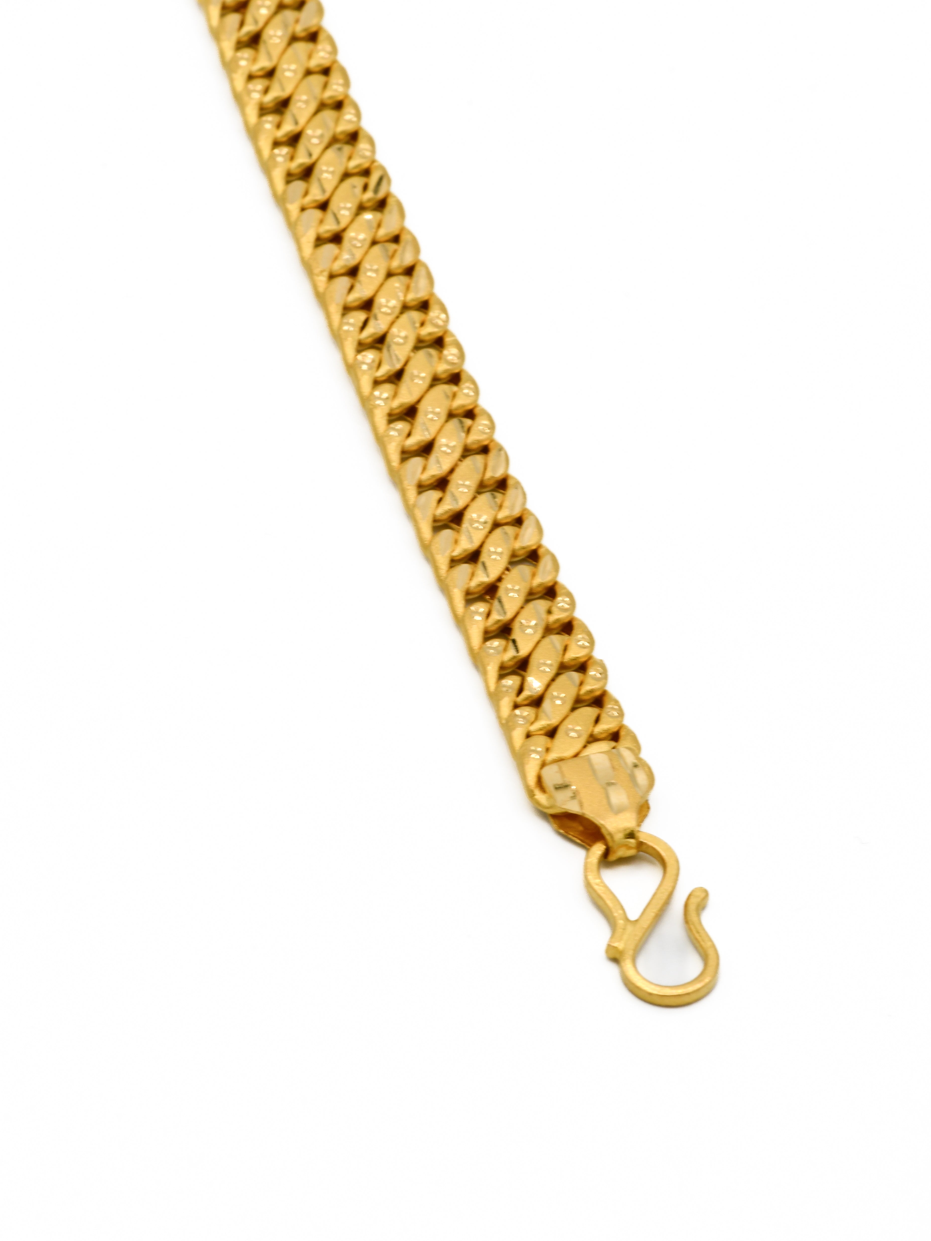 22ct Gold Hollow Mens Bracelet