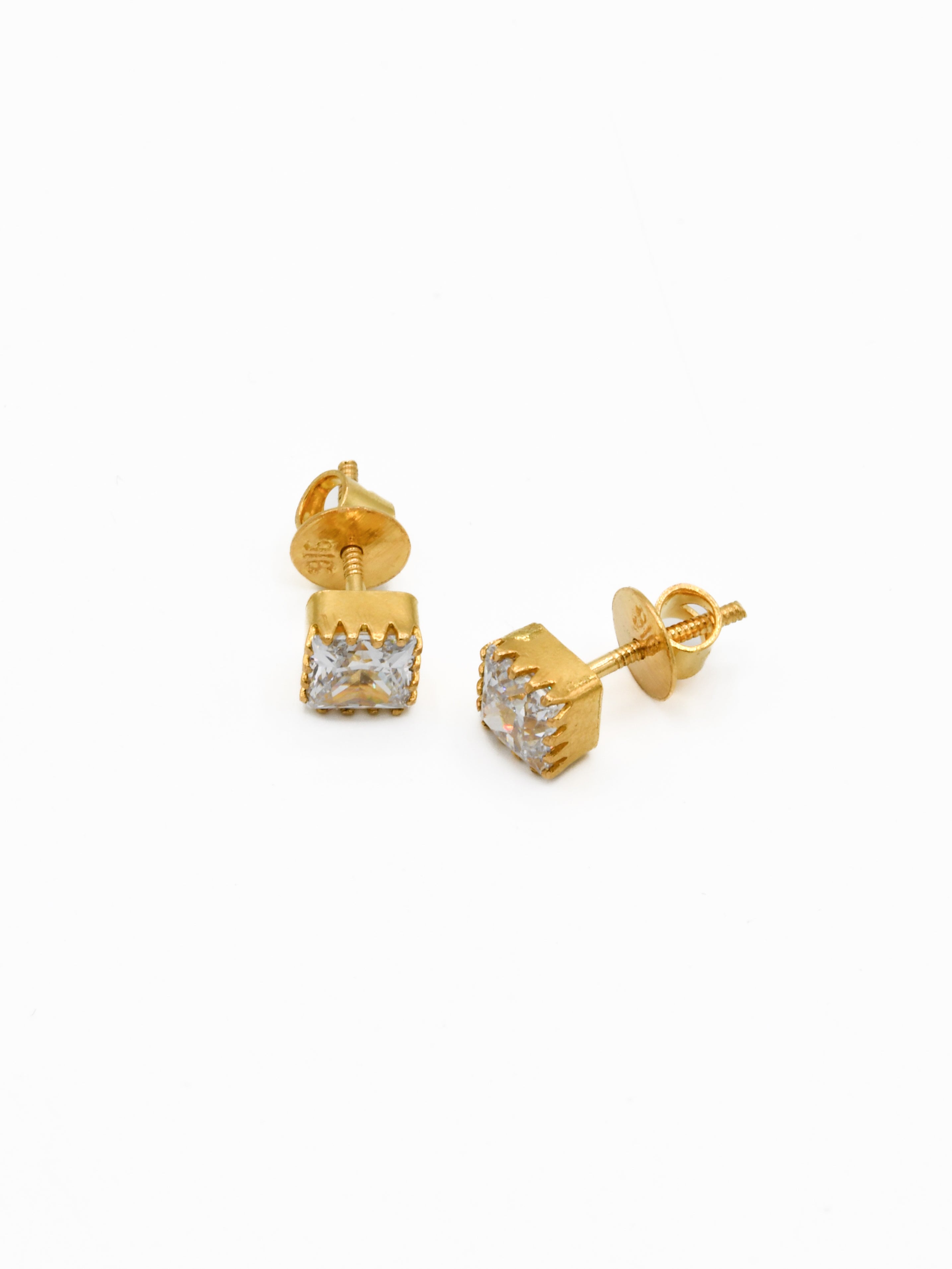 22ct Gold CZ Pendant Set