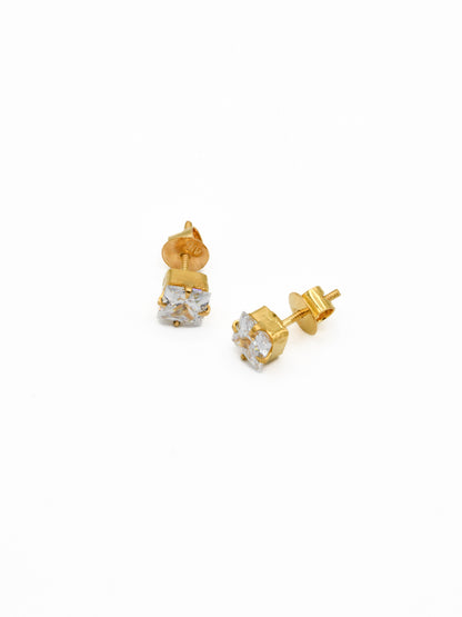 22ct Gold CZ Pendant Set