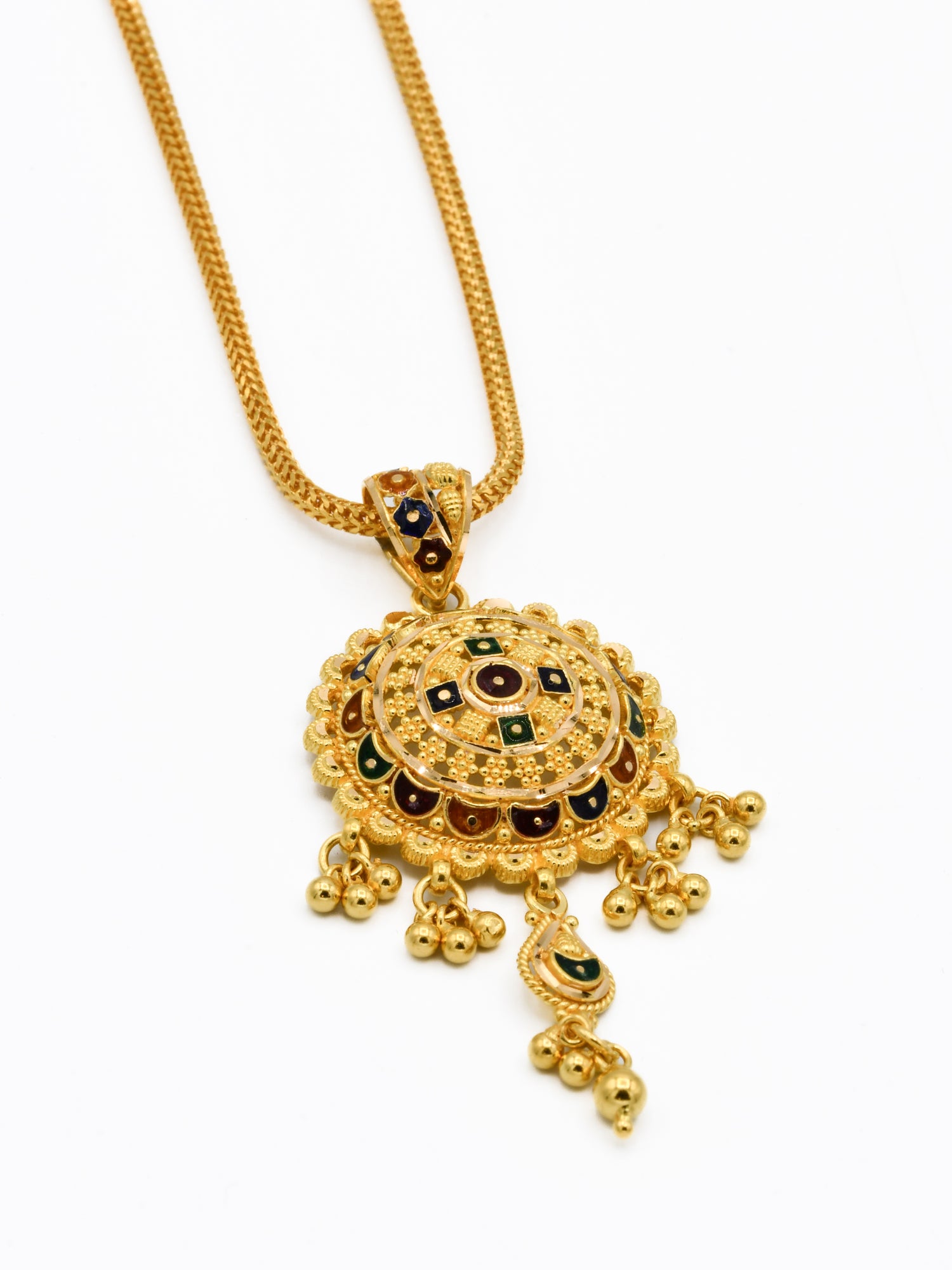 22ct Gold Mina Pendant Set