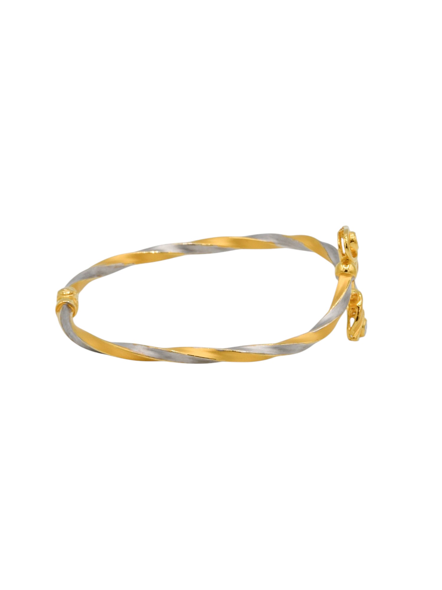 22ct Gold Two Tone Bangle