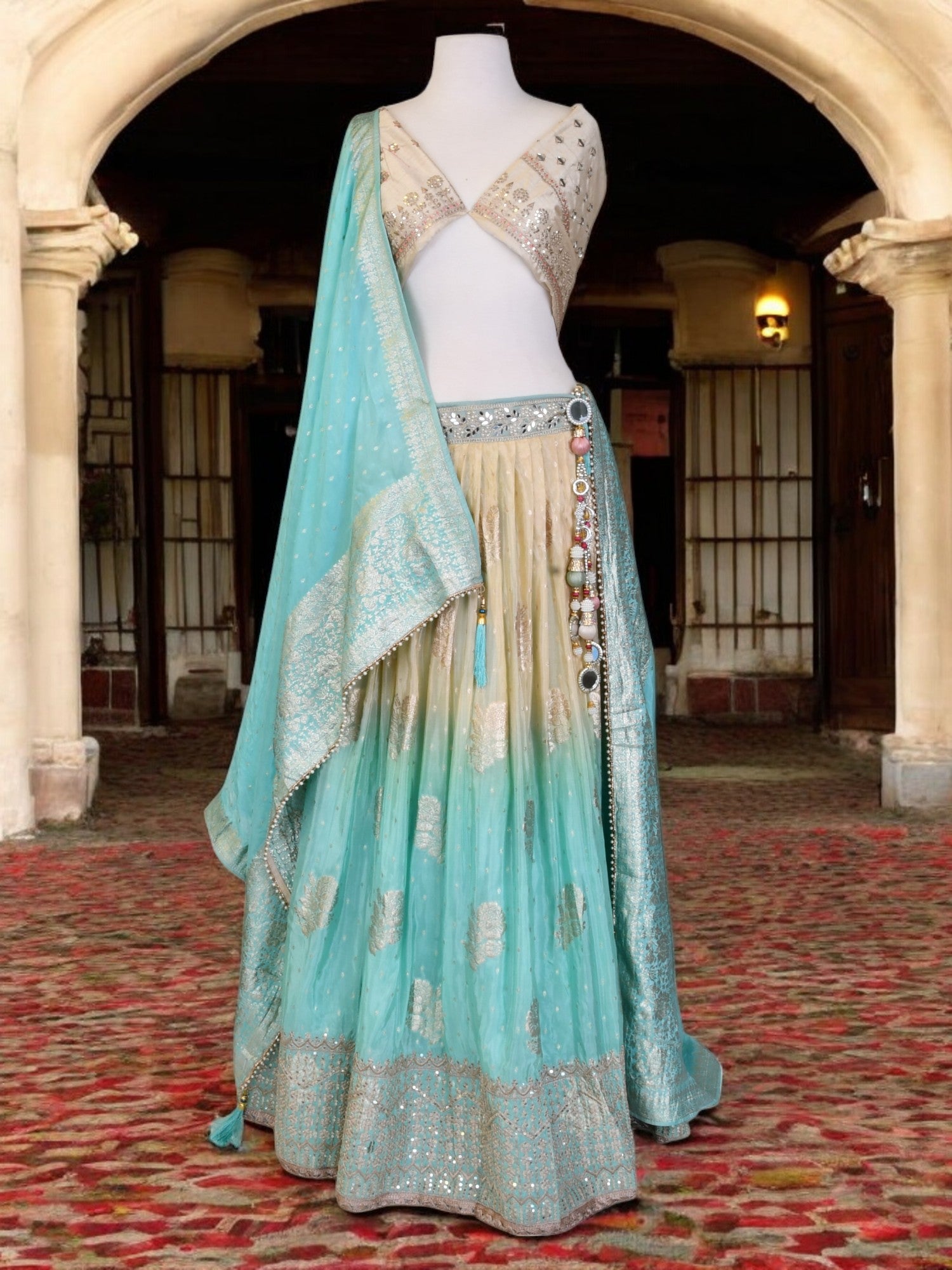 Noemi Unstitched Lehenga