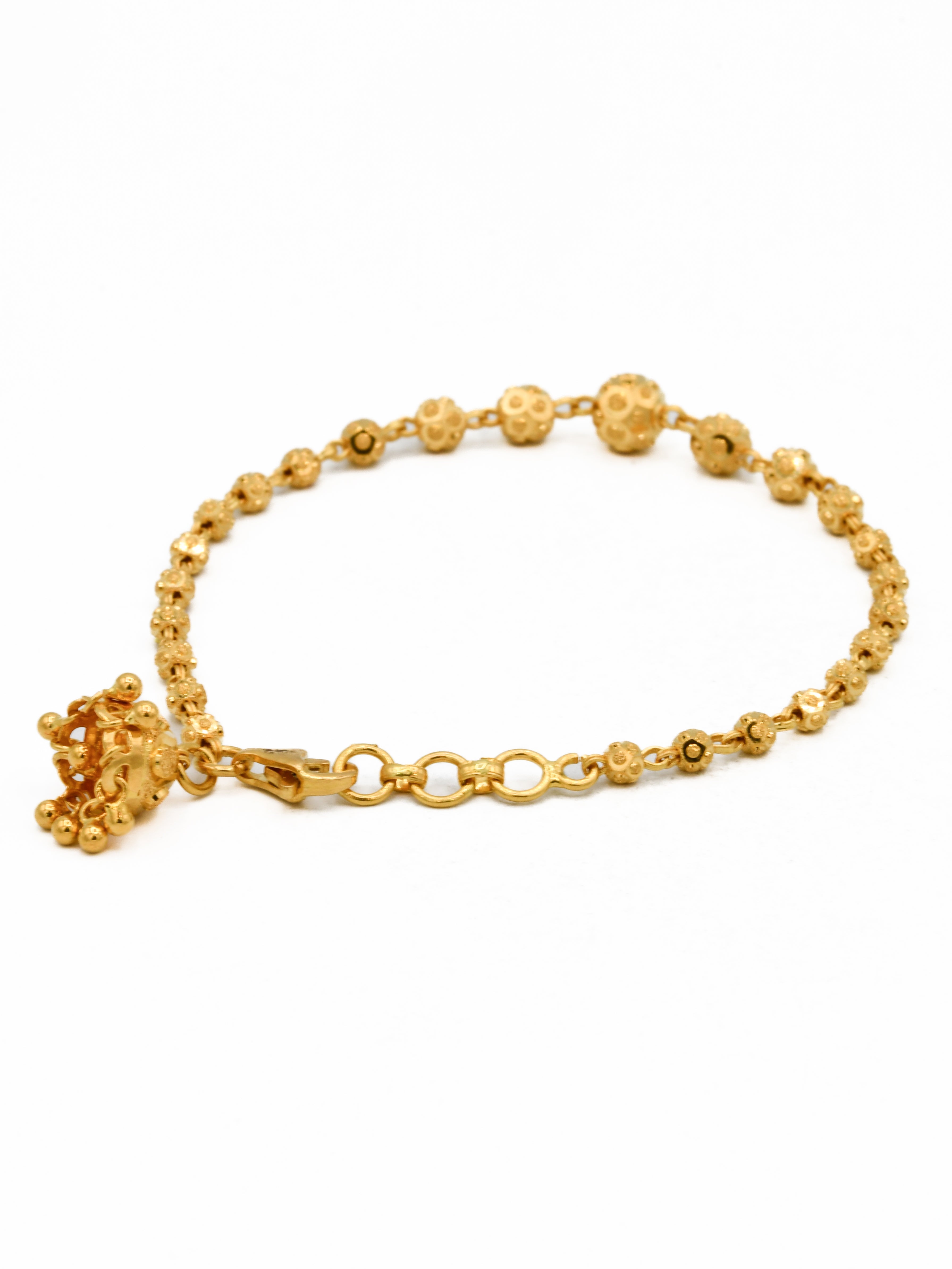 22ct Gold Ball Ladies Bracelet