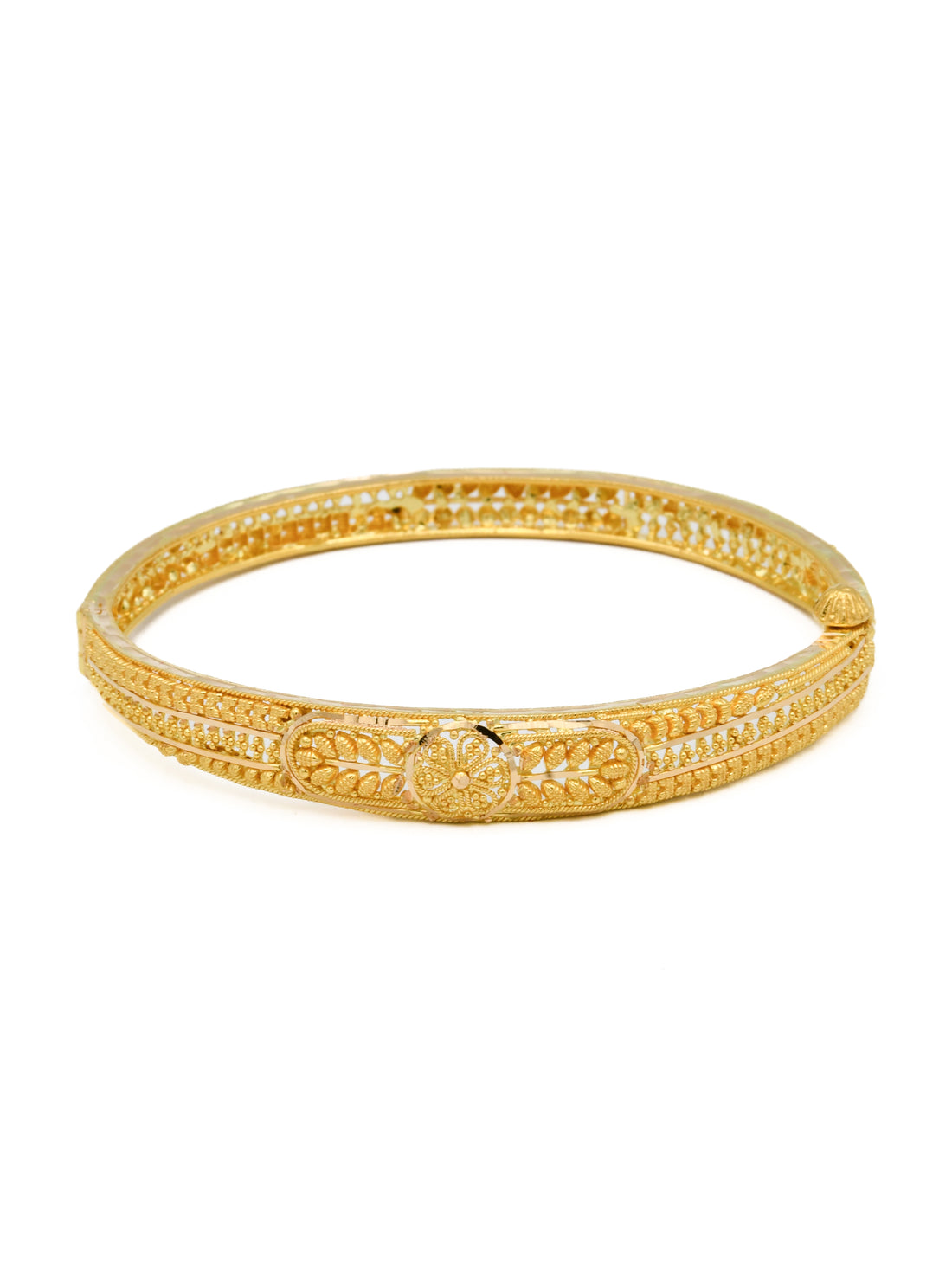 22ct Gold Filigree Screw Bangle