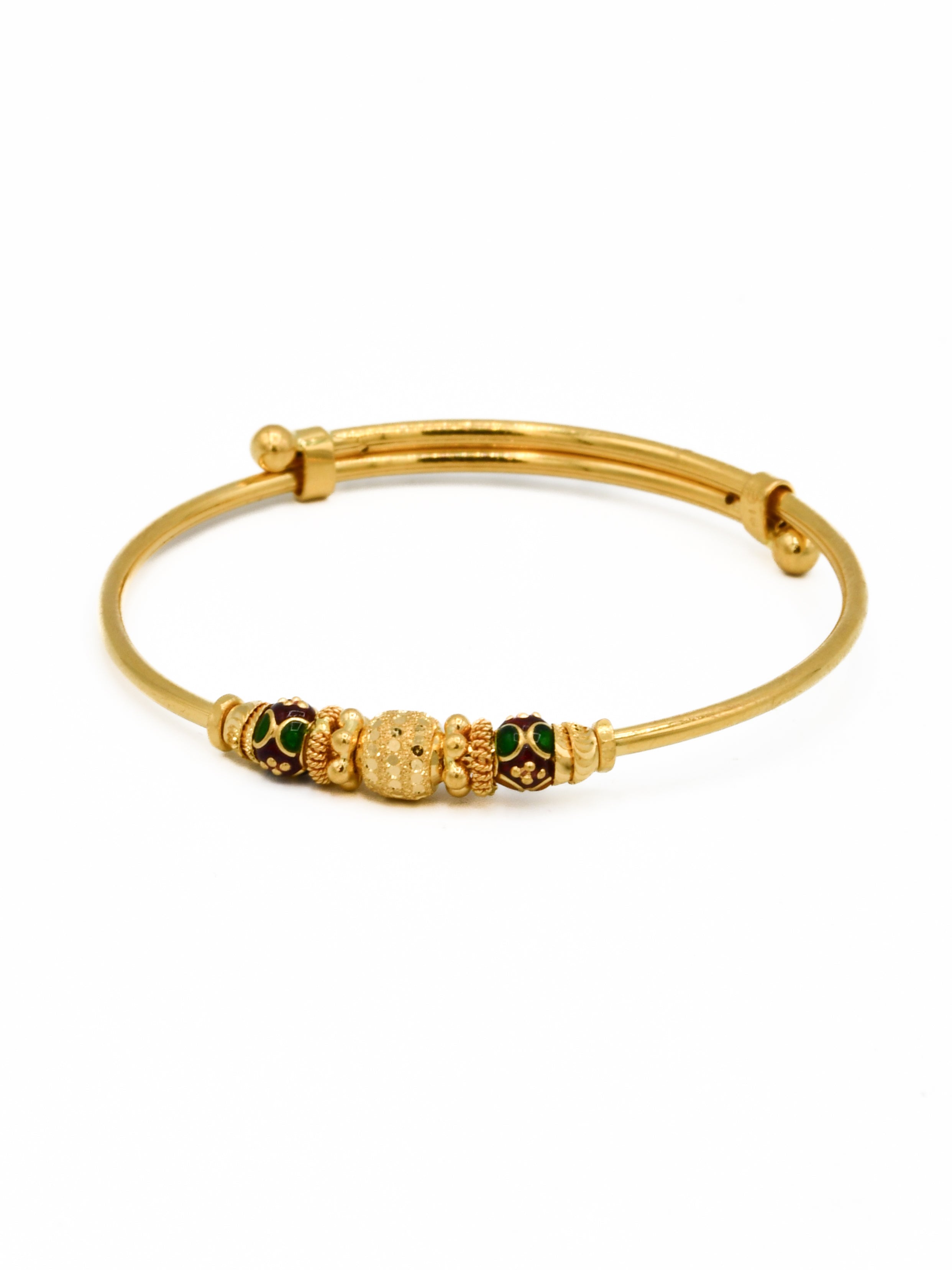 22ct Gold Minakari Pair Baby Bangle