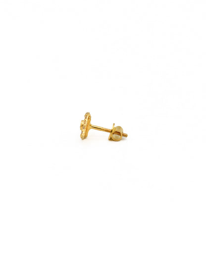 22ct Gold CZ Stud Earrings