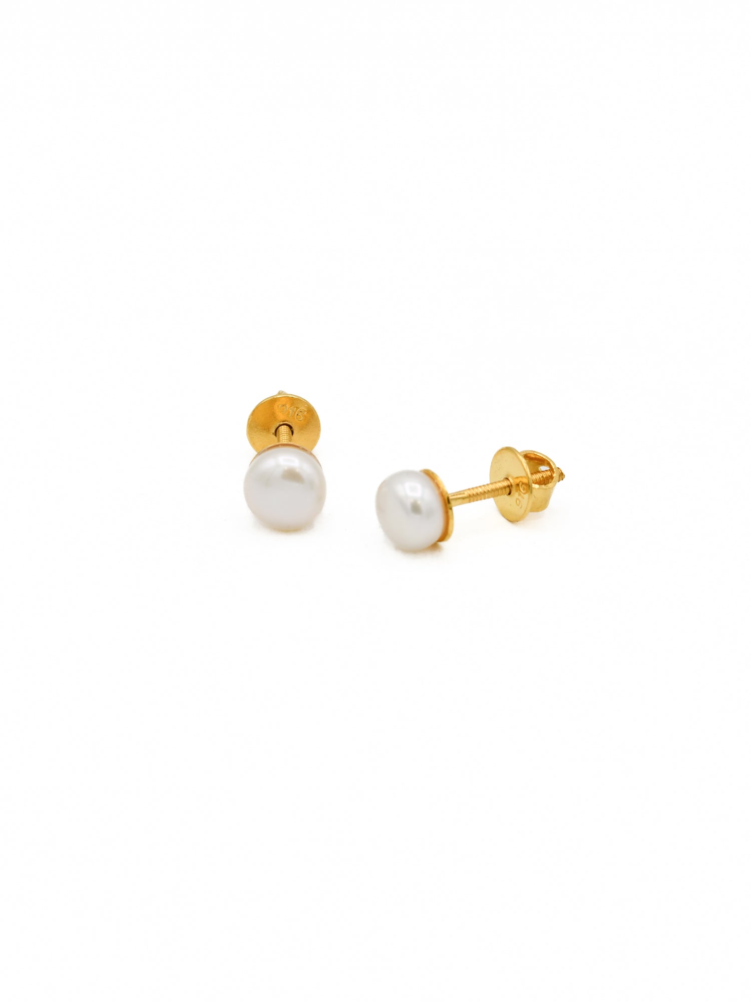 22ct Gold Pearl Stud Earrings