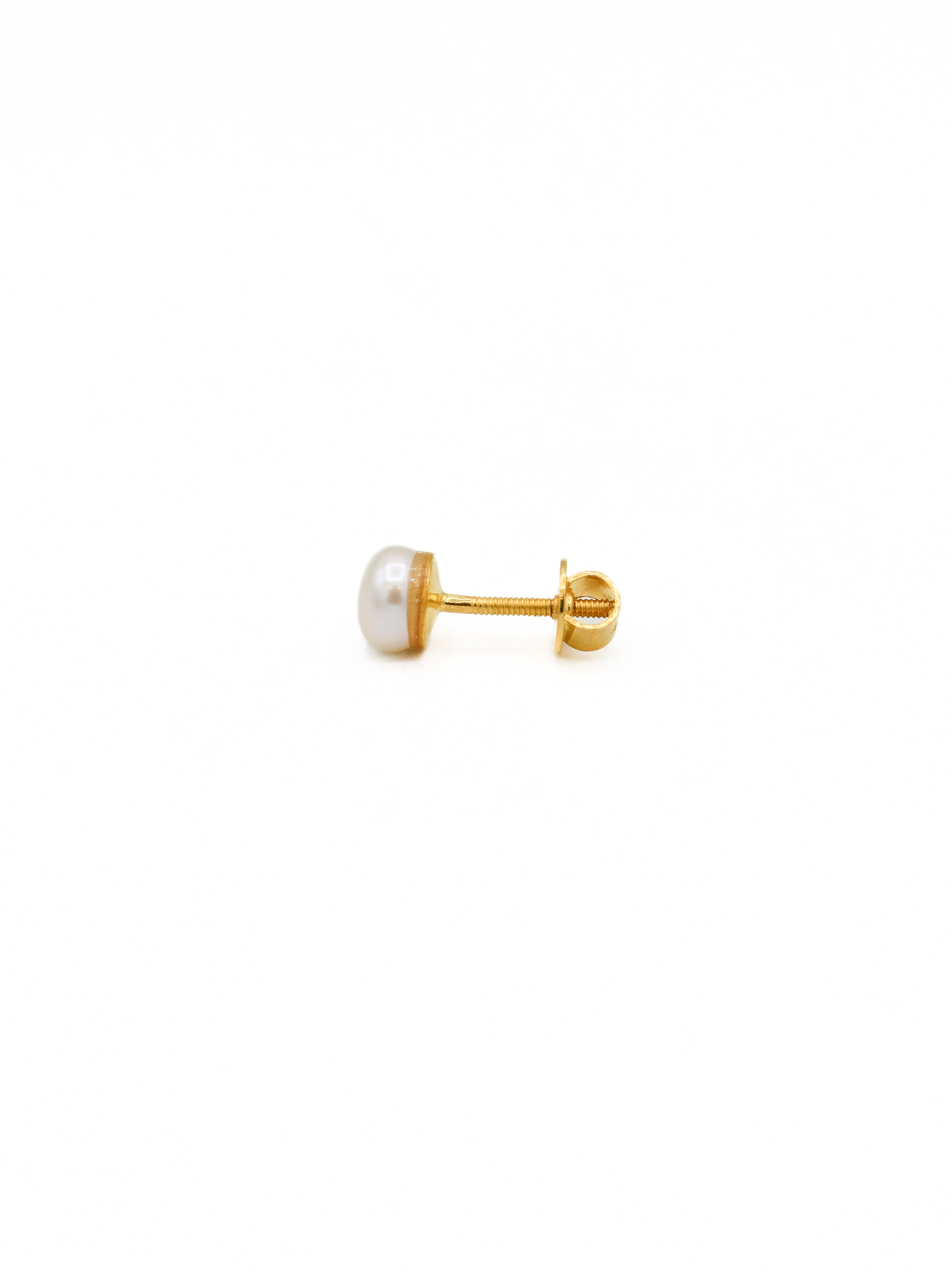 22ct Gold Pearl Stud Earrings