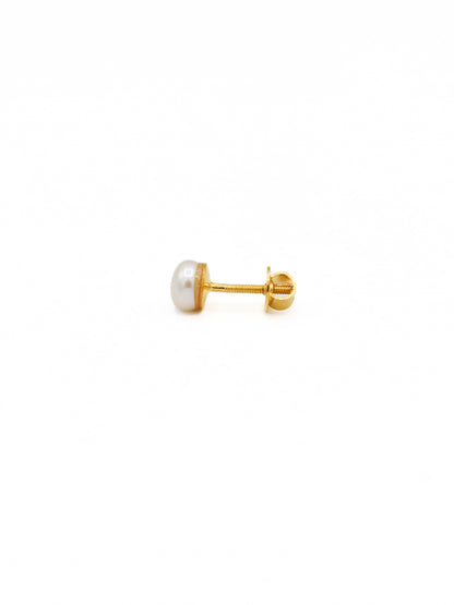 22ct Gold Pearl Stud Earrings