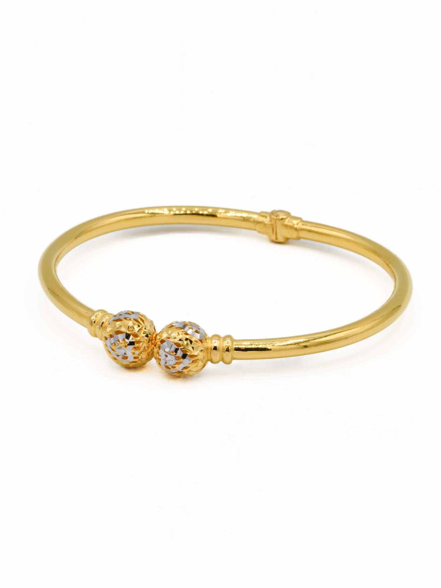 22ct Gold Two Tone Ladies Bangle