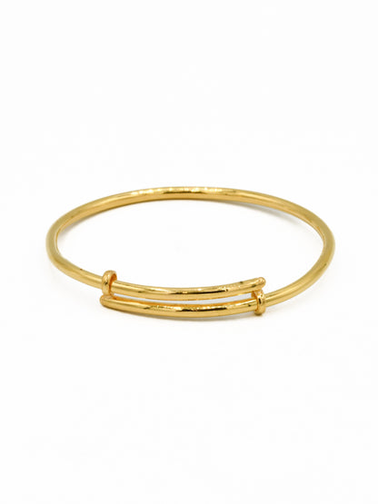 22ct Gold Adjustable Pair Baby Bangle