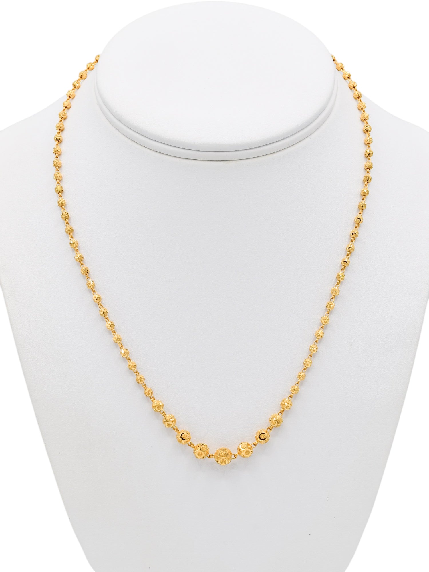 22ct Gold Ball Fancy Chain