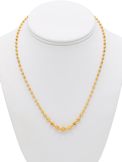 22ct Gold Ball Fancy Chain