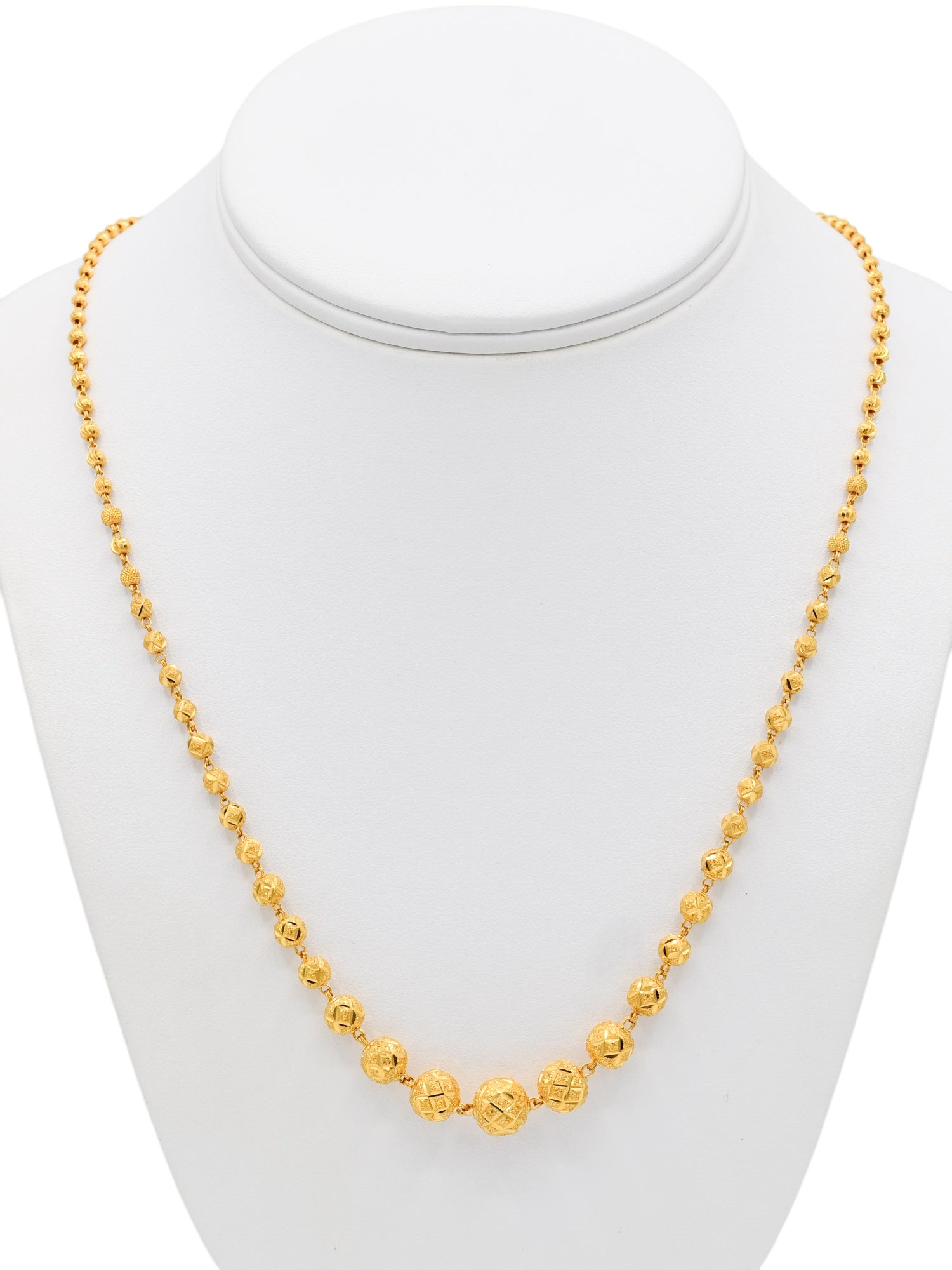 22ct Gold Ball Fancy Chain