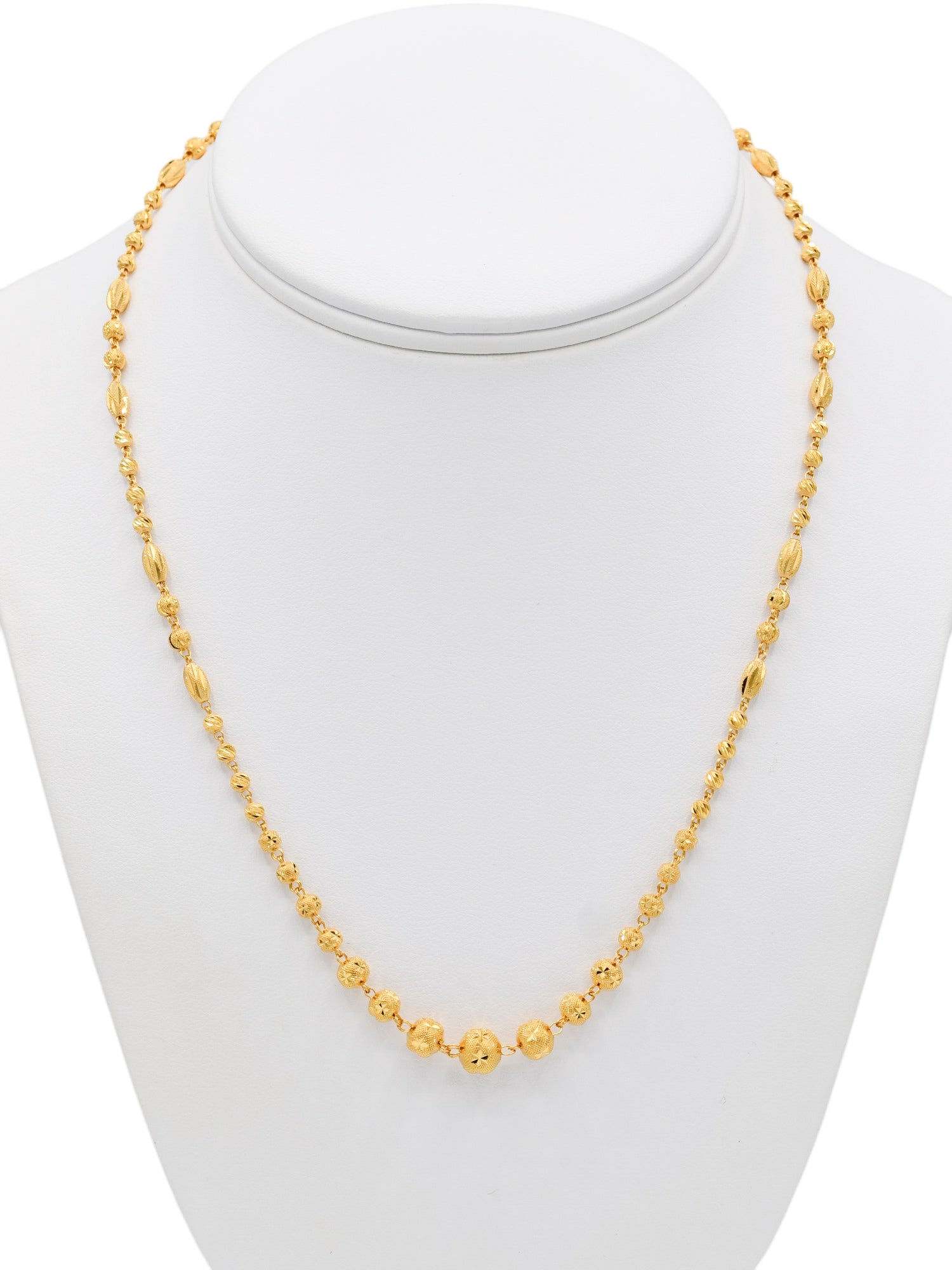 22ct Gold Ball Fancy Chain