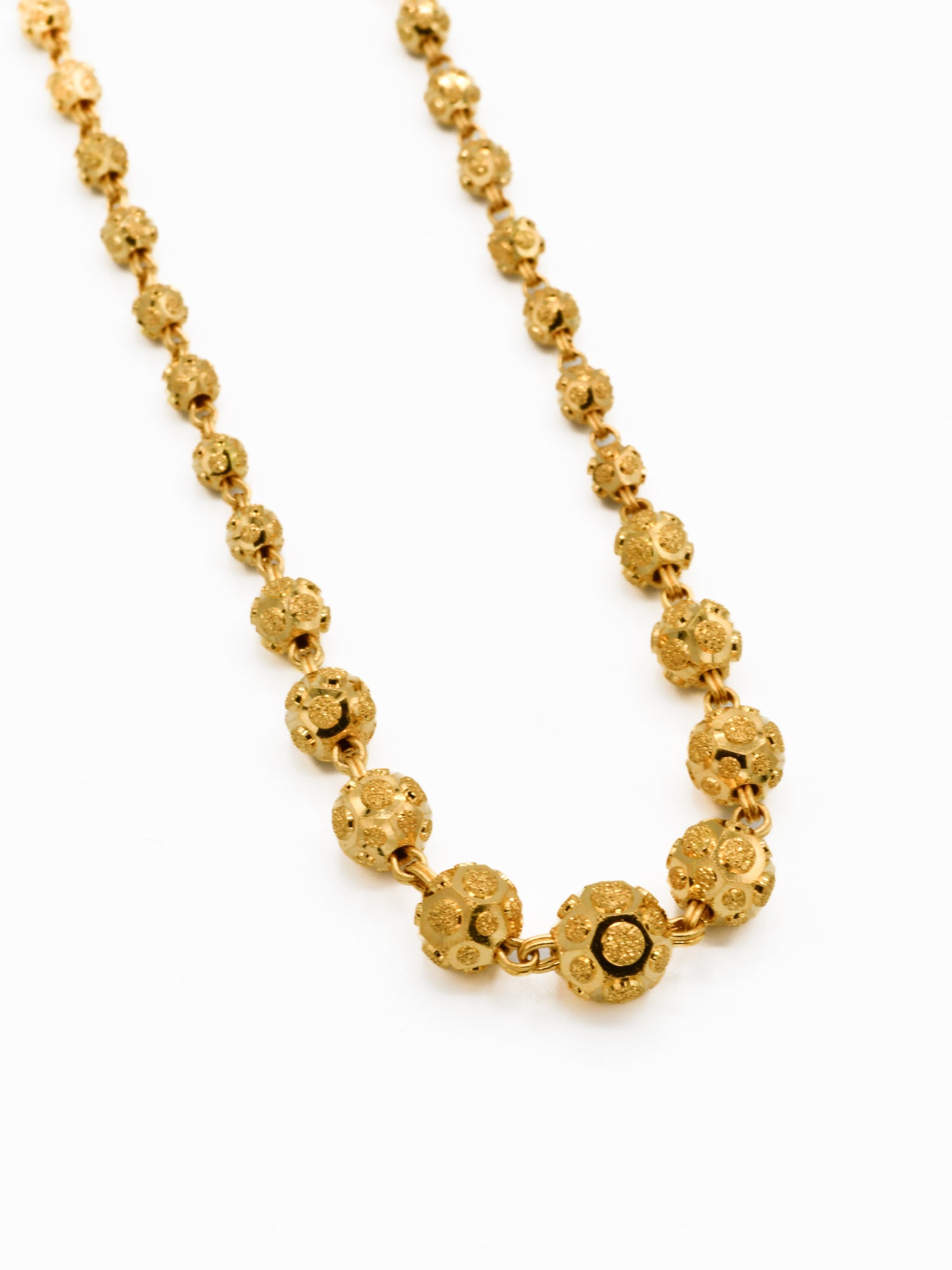 22ct Gold Ball Fancy Chain