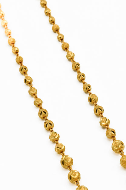 22ct Gold Ball Fancy Chain