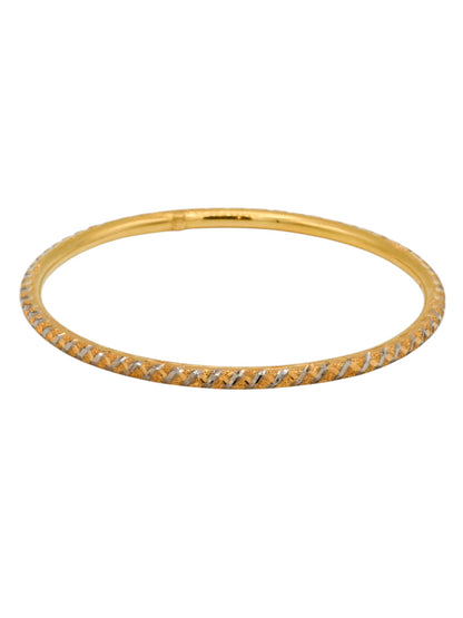 22ct Gold Two Tone Pair Bangle