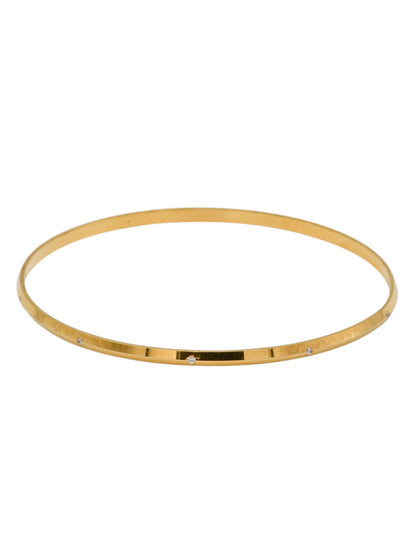 22ct Gold CZ 4 Bangles