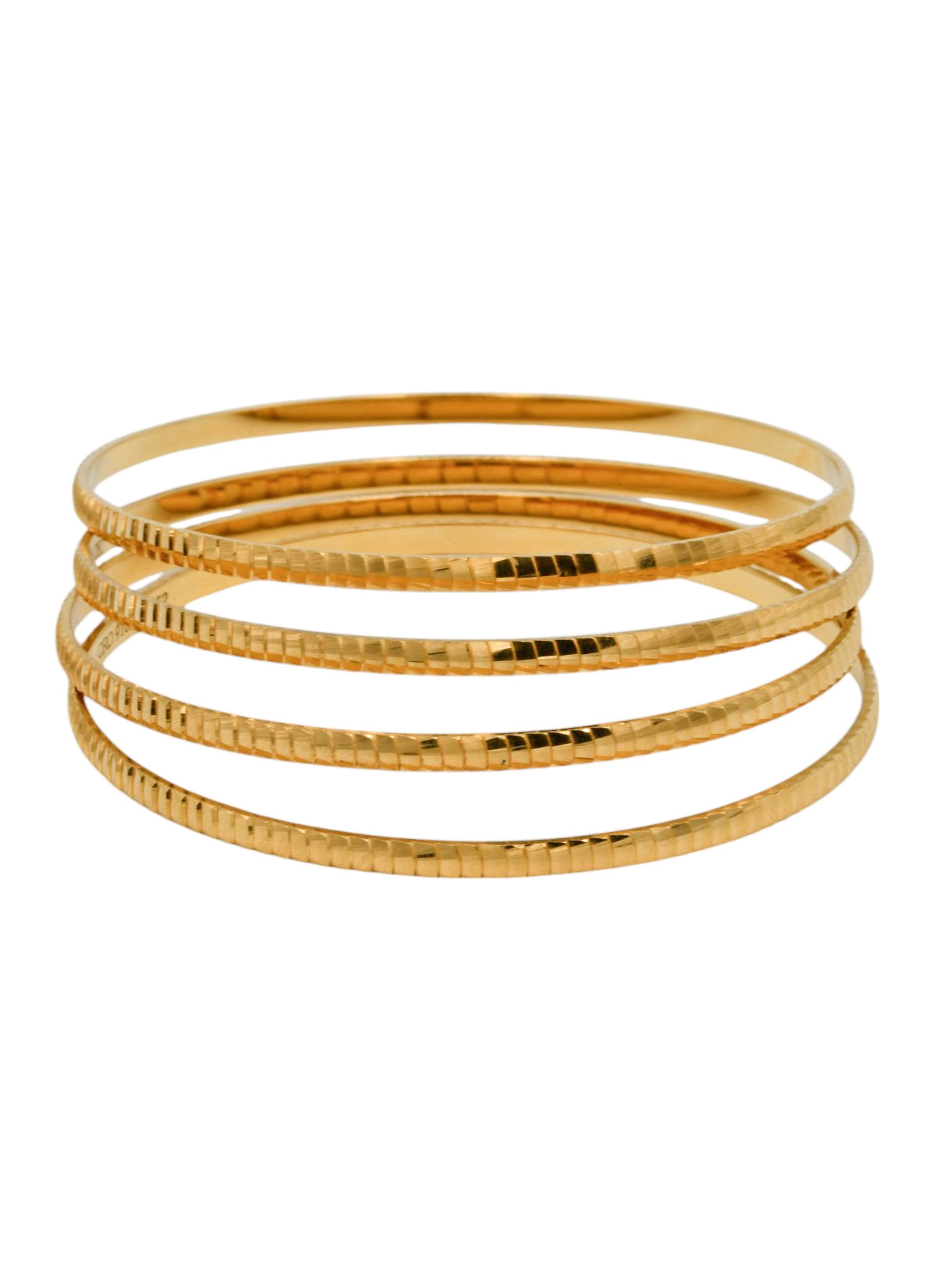 22ct Gold 4 Bangles