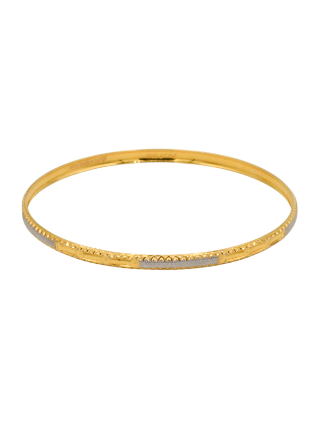 22ct Gold Two Tone Pair Bangle