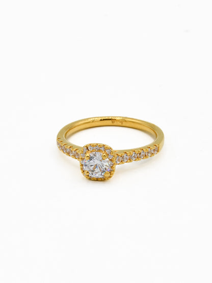 22ct Gold CZ Ladies Ring