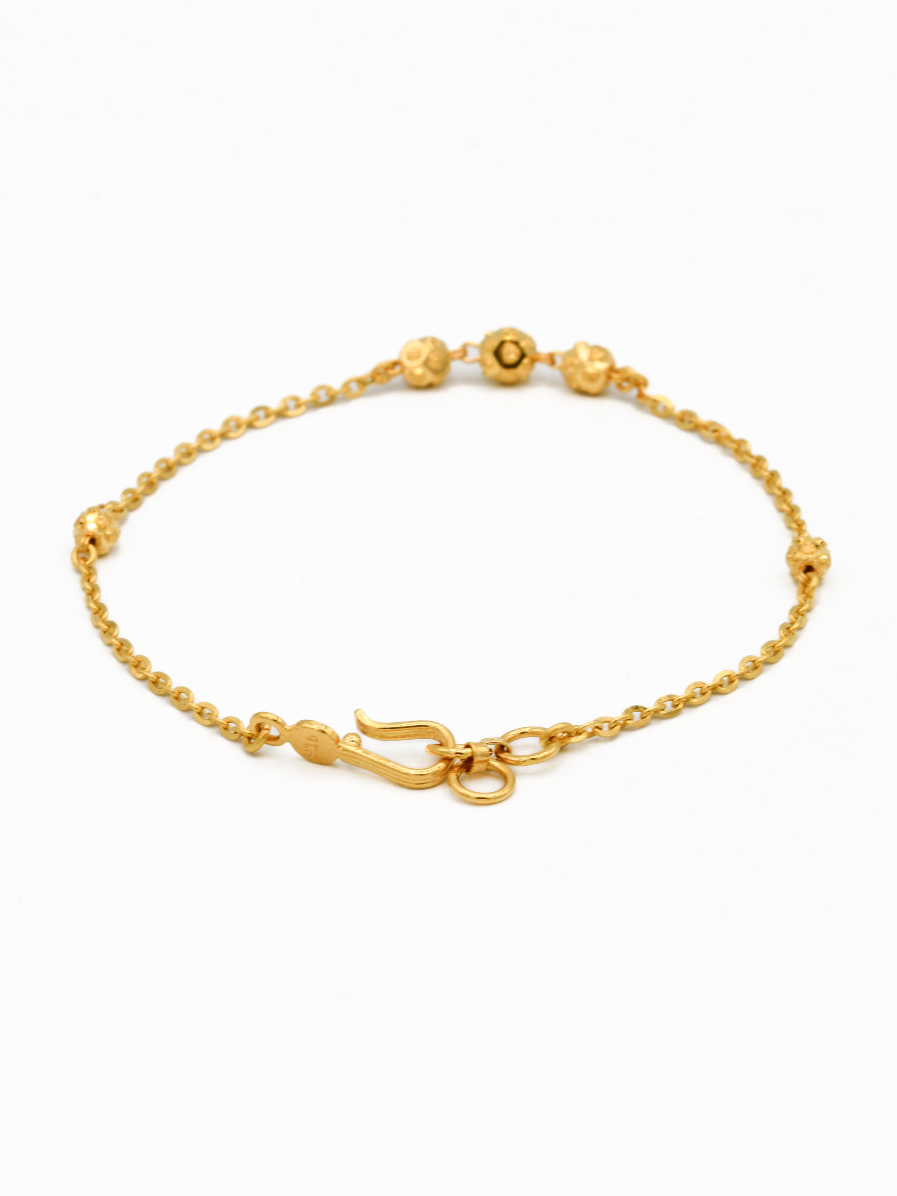 22ct Gold Ball Ladies Bracelet