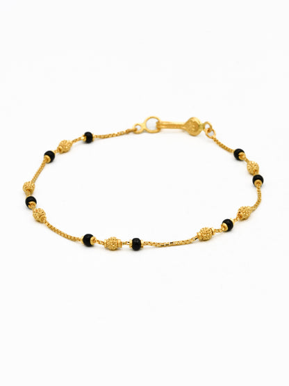 22ct Gold B/B Ball Ladies Bracelet