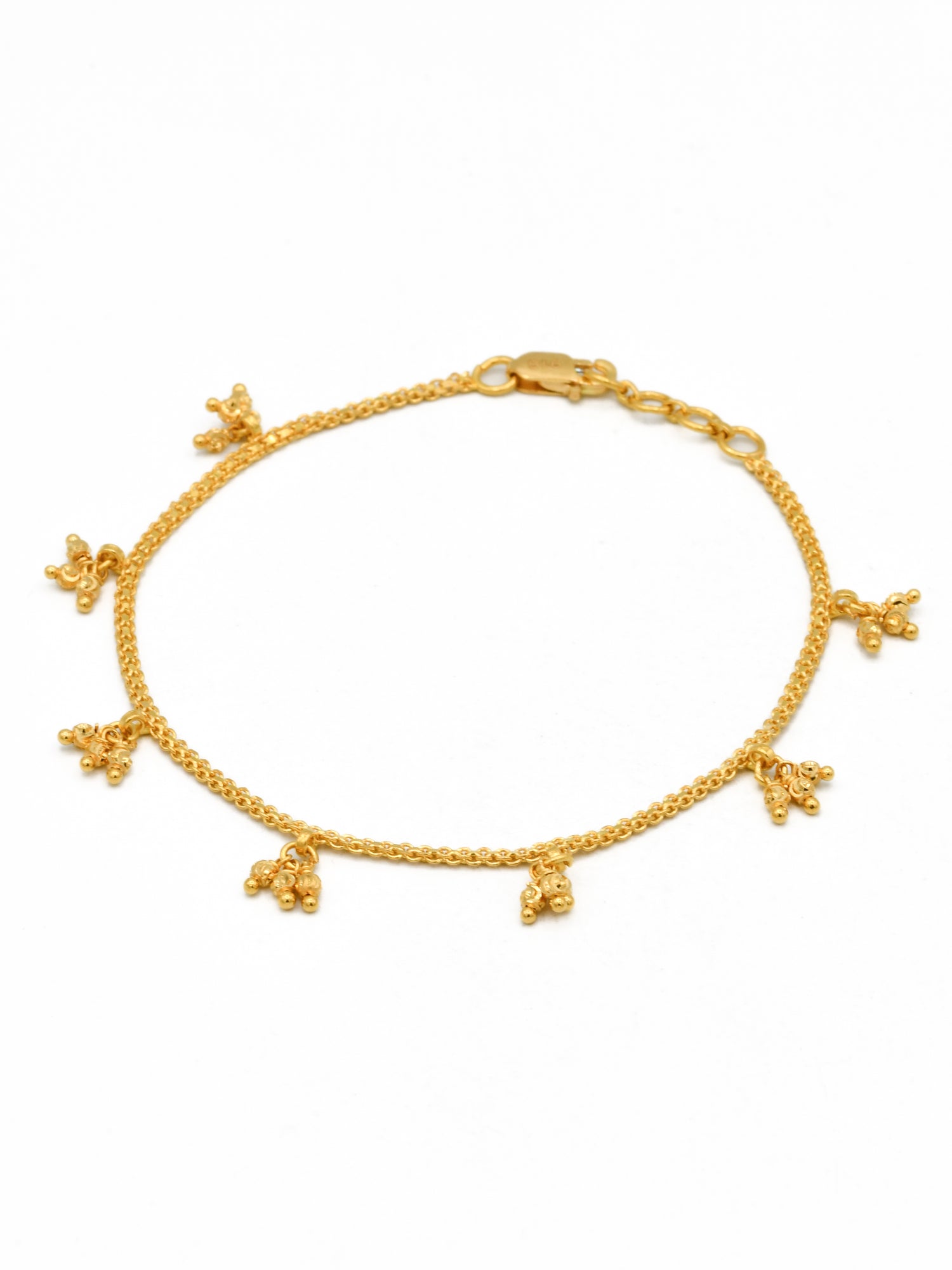 22ct Gold Charms Ladies Bracelet