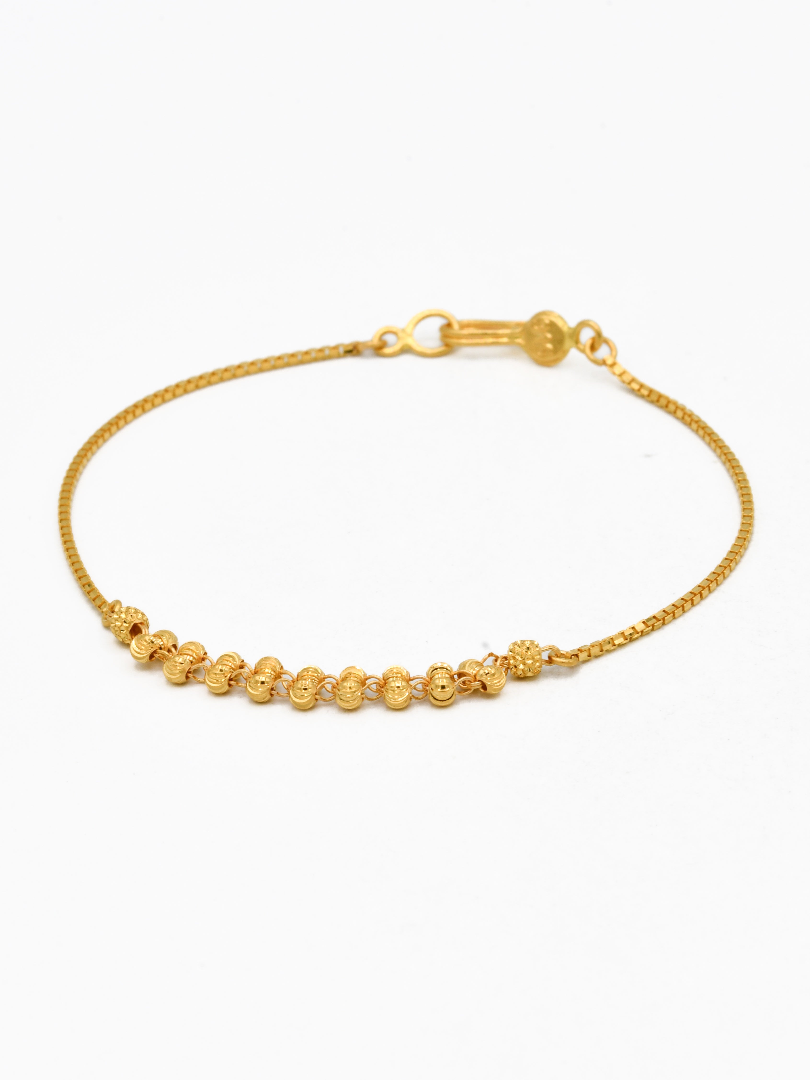 22ct Gold Ball Ladies Bracelet