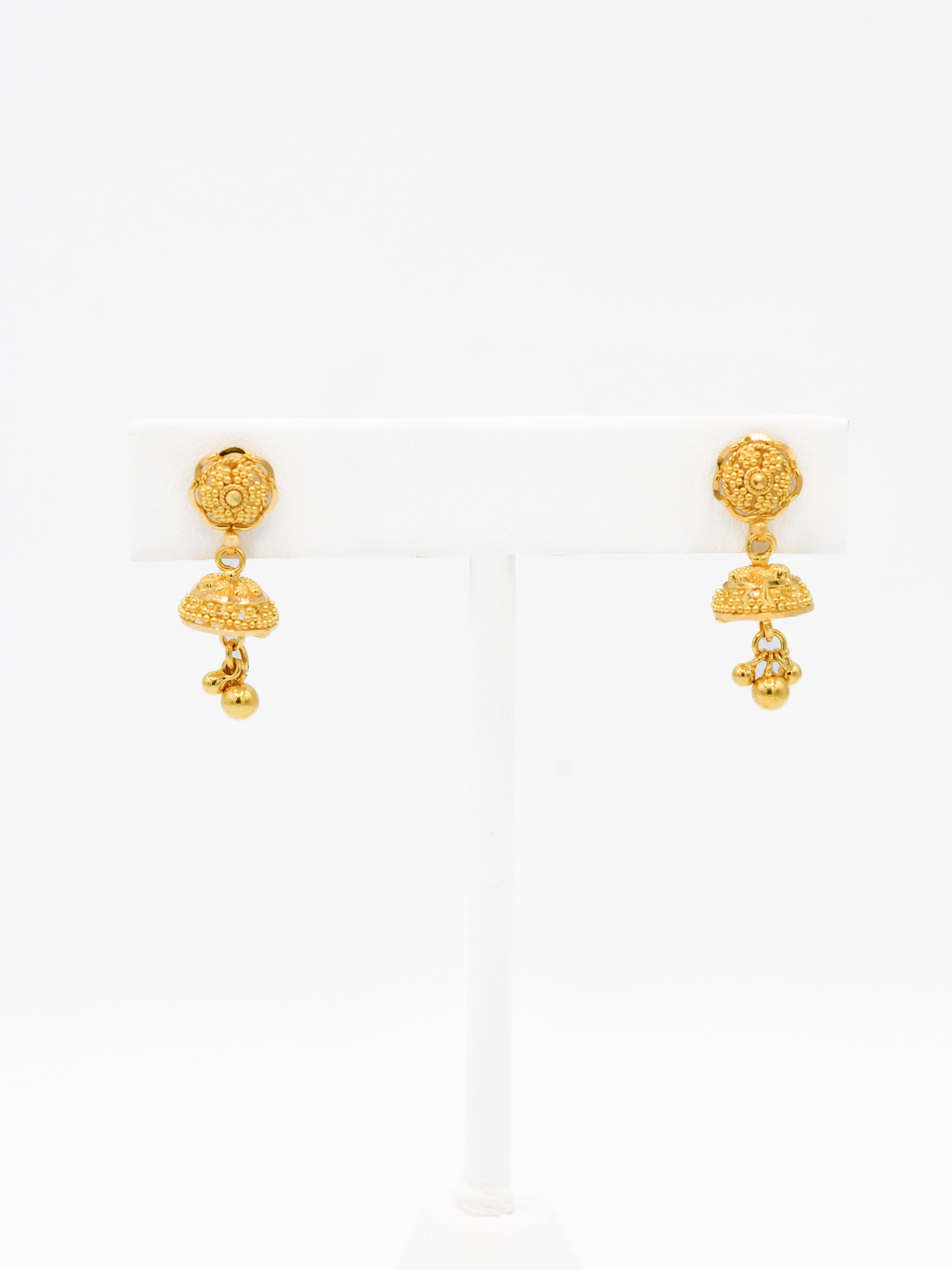 22ct Gold Jhumki Earrings