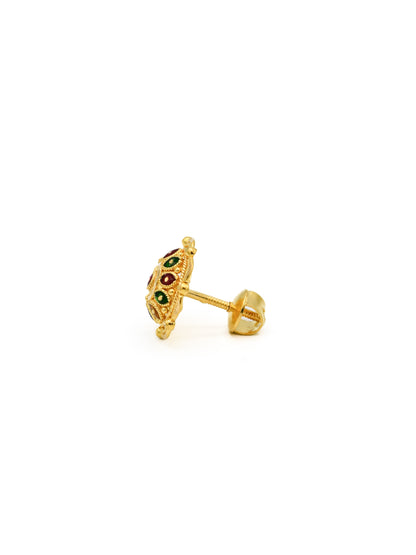 22ct Gold Mina Stud Earrings