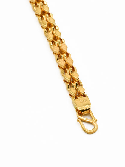 22ct Gold Hollow Mens Bracelet