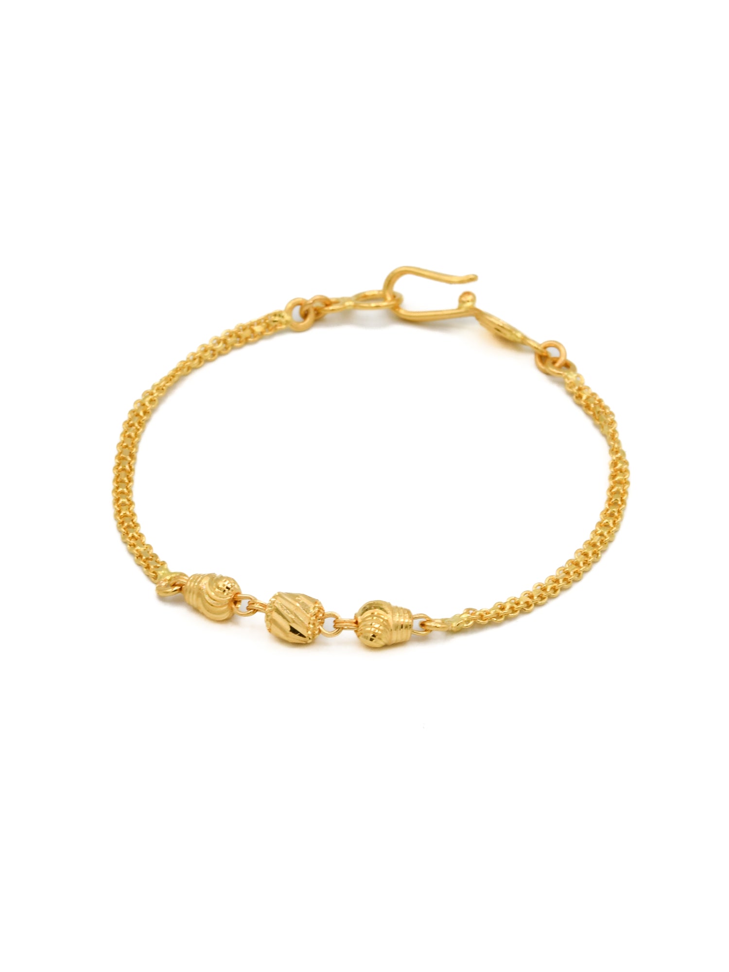 22ct Gold Ball 1 Piece Baby Bracelet