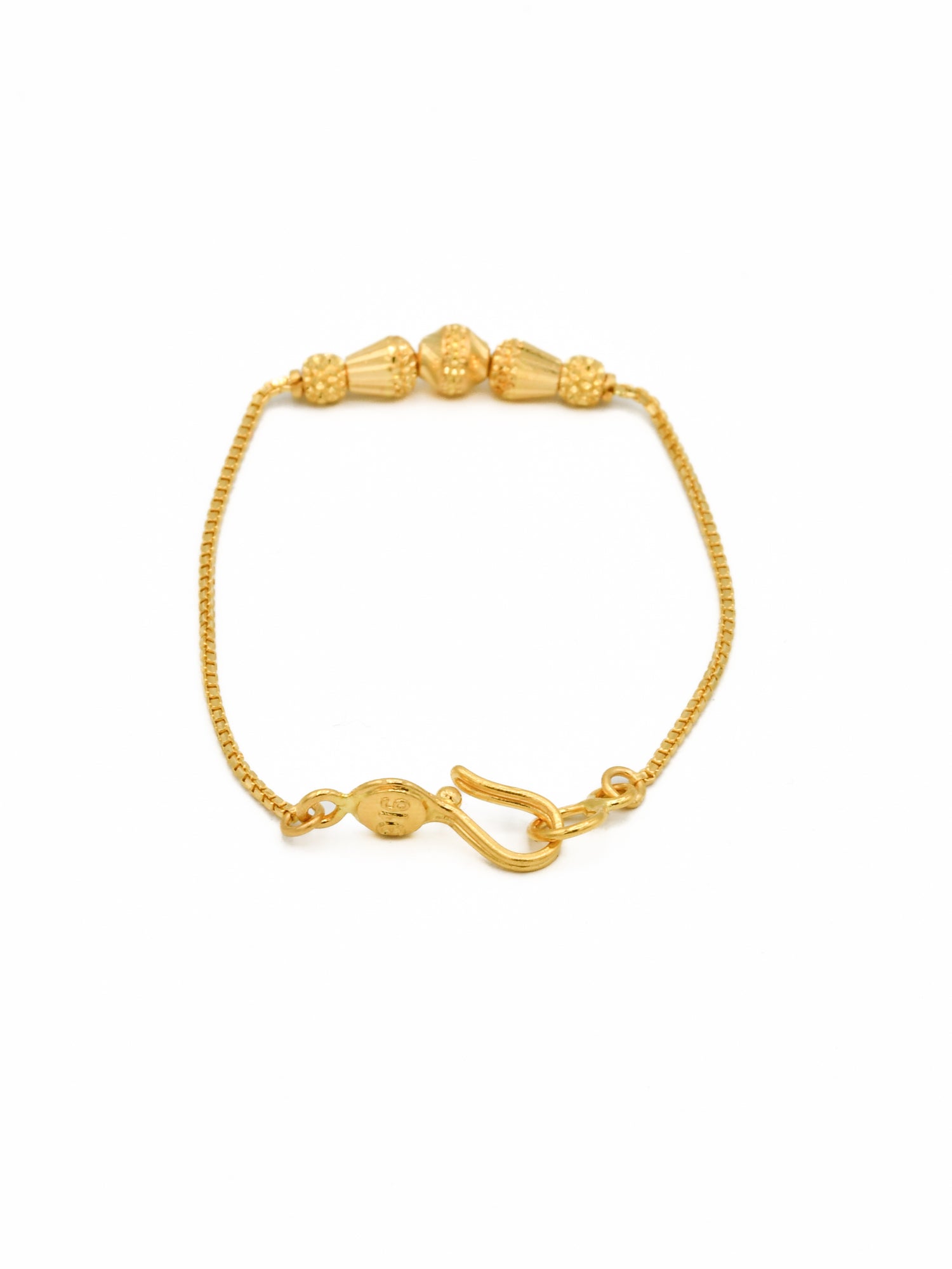 22ct Gold Ball 1 Piece Baby Bracelet