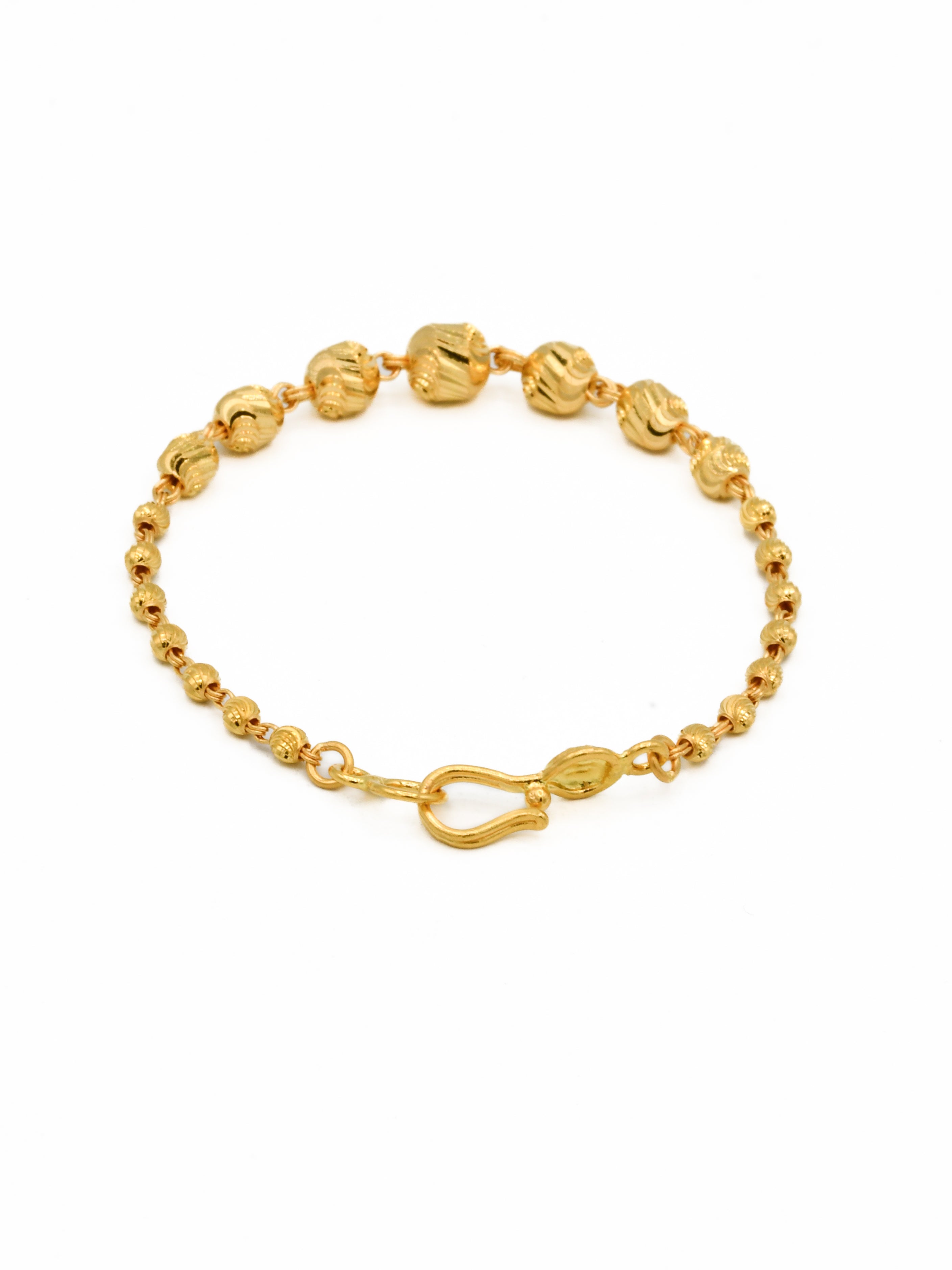 22ct Gold Ball 1 Piece Baby Bracelet