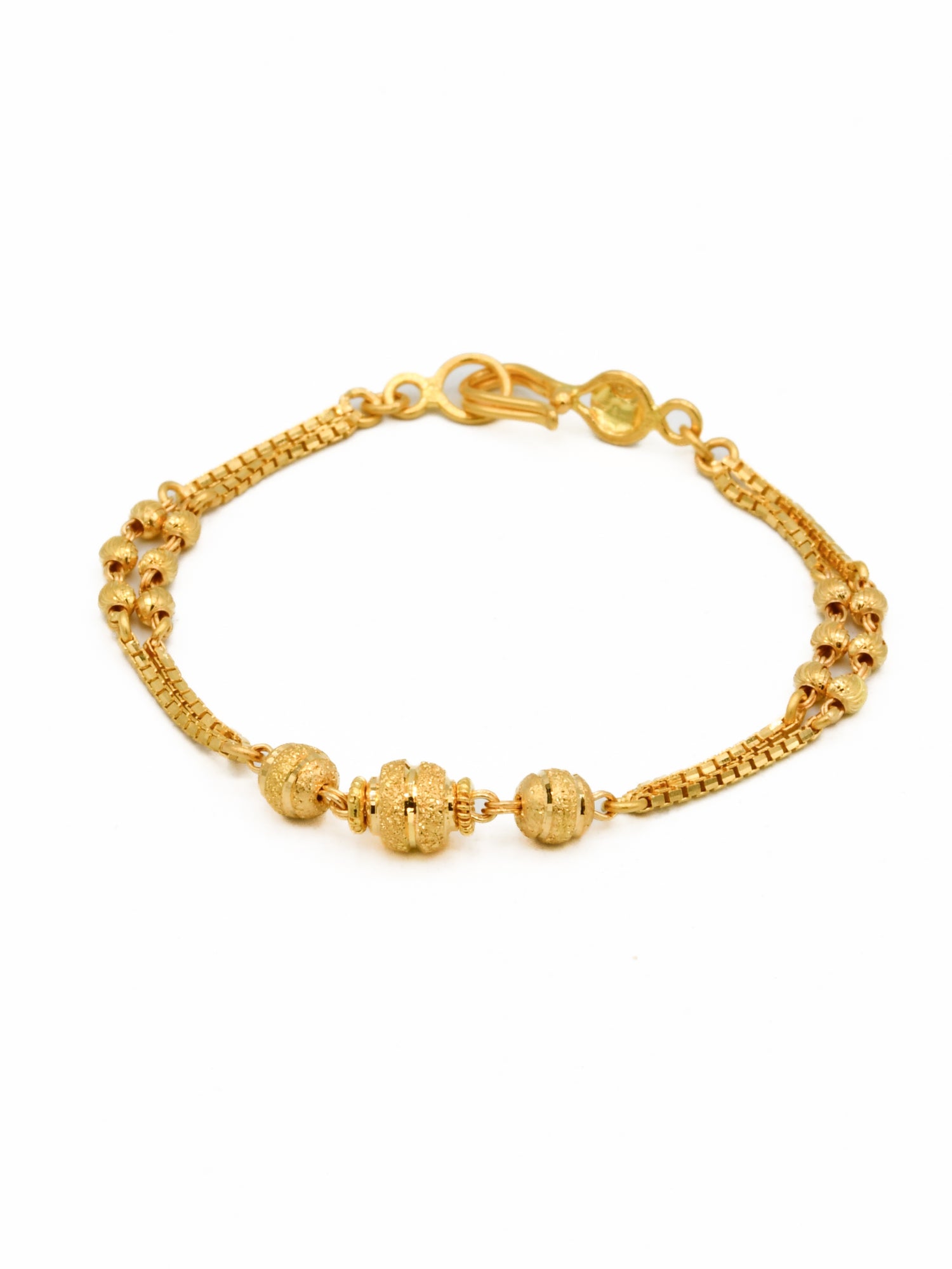 22ct Gold Ball 1 Piece Baby Bracelet