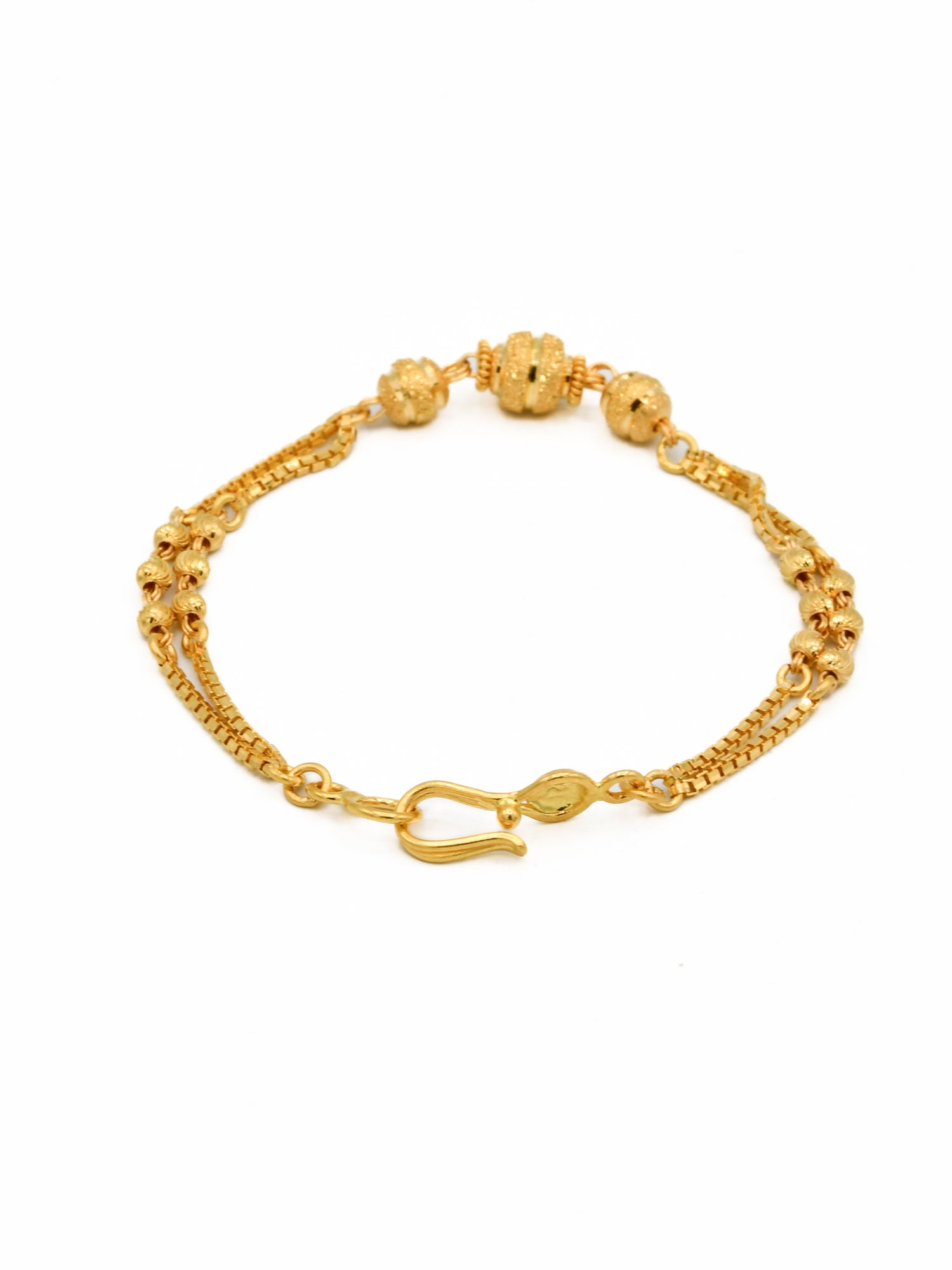 22ct Gold Ball 1 Piece Baby Bracelet