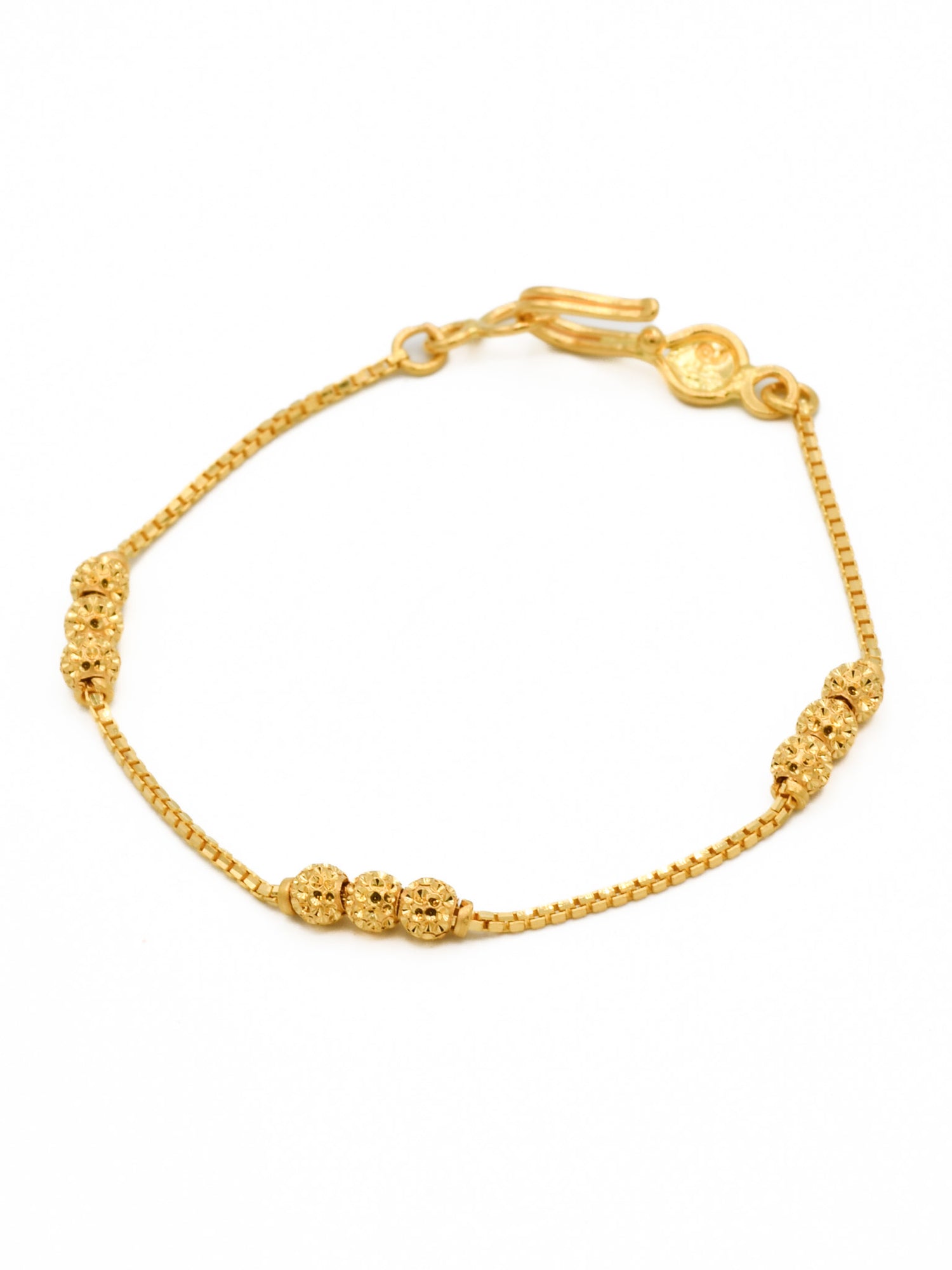 22ct Gold Ball Baby Bracelet