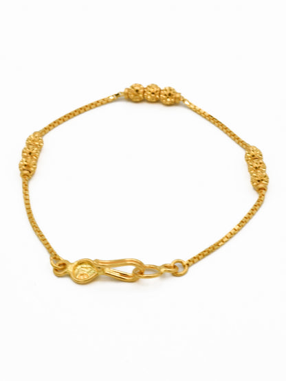 22ct Gold Ball Baby Bracelet