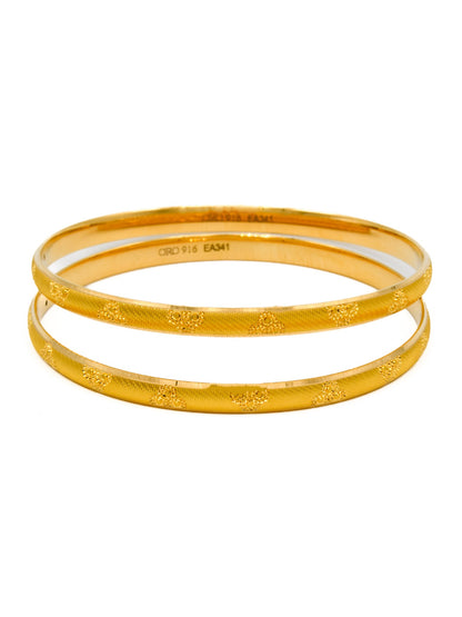 22ct Gold Pair Bangle - Roop Darshan