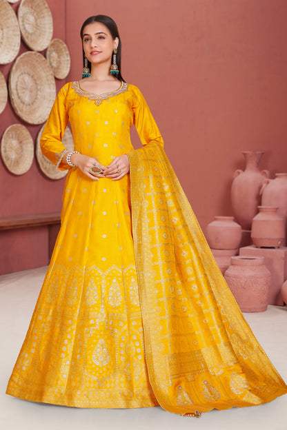 Misha Gown With Dupatta