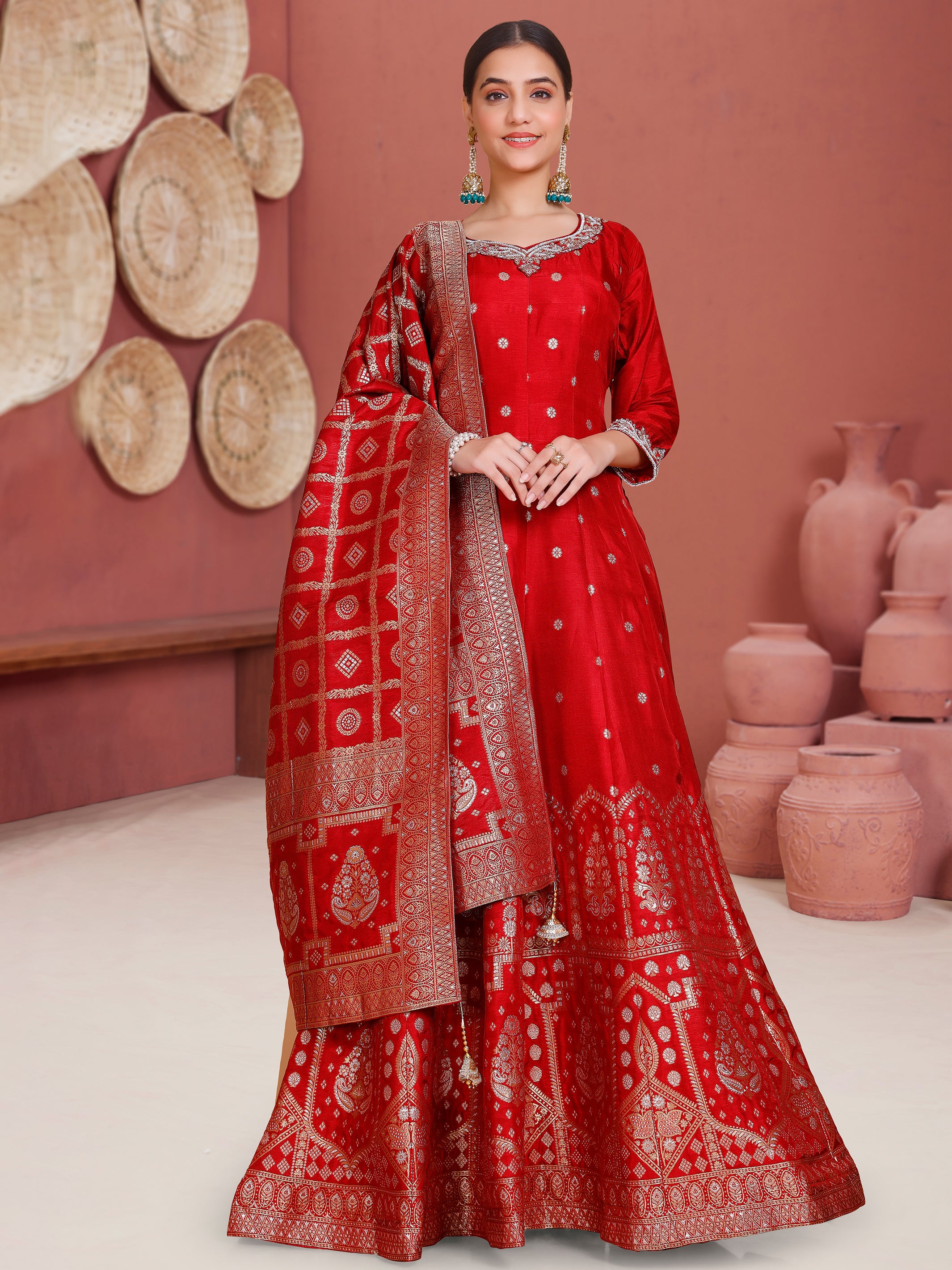 Misha Gown With Dupatta